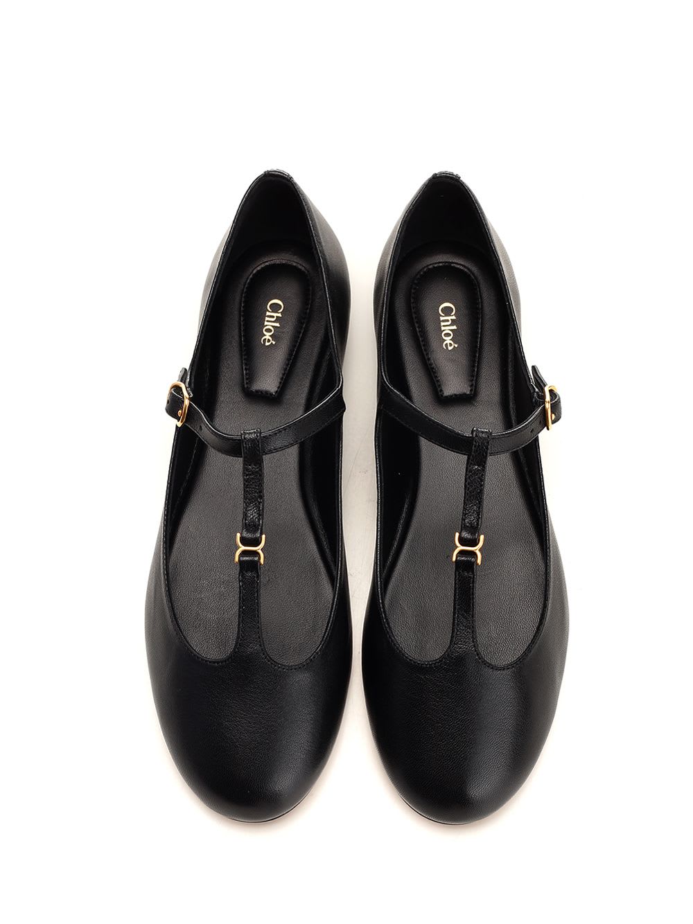 Shop Chloé Marcie Ballerinas Shoes In Black