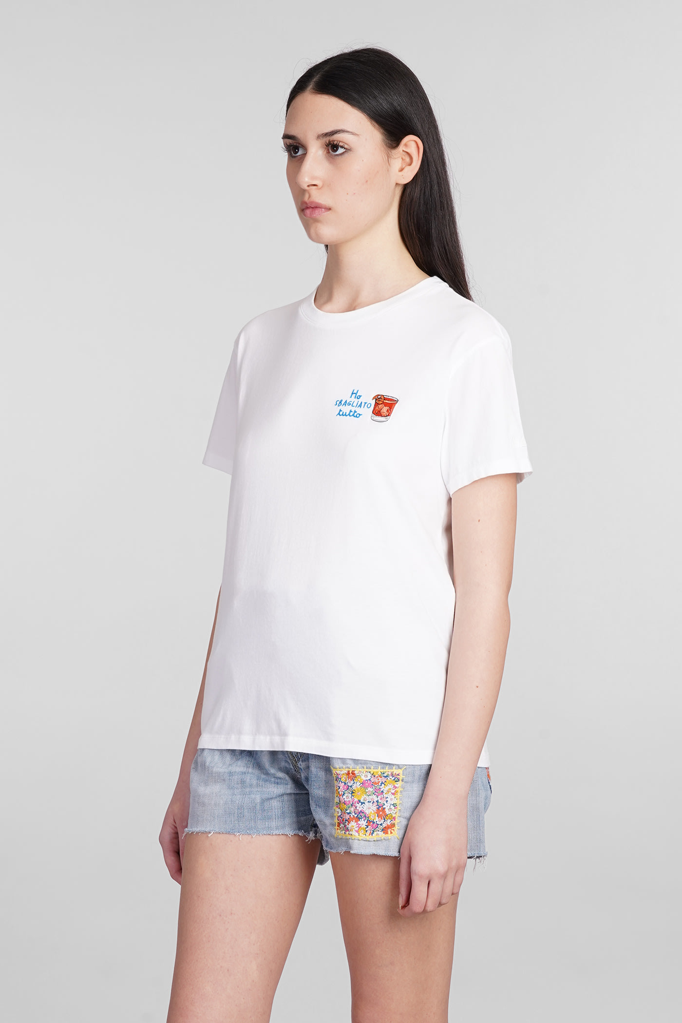 Shop Mc2 Saint Barth Emilie T-shirt In White Cotton