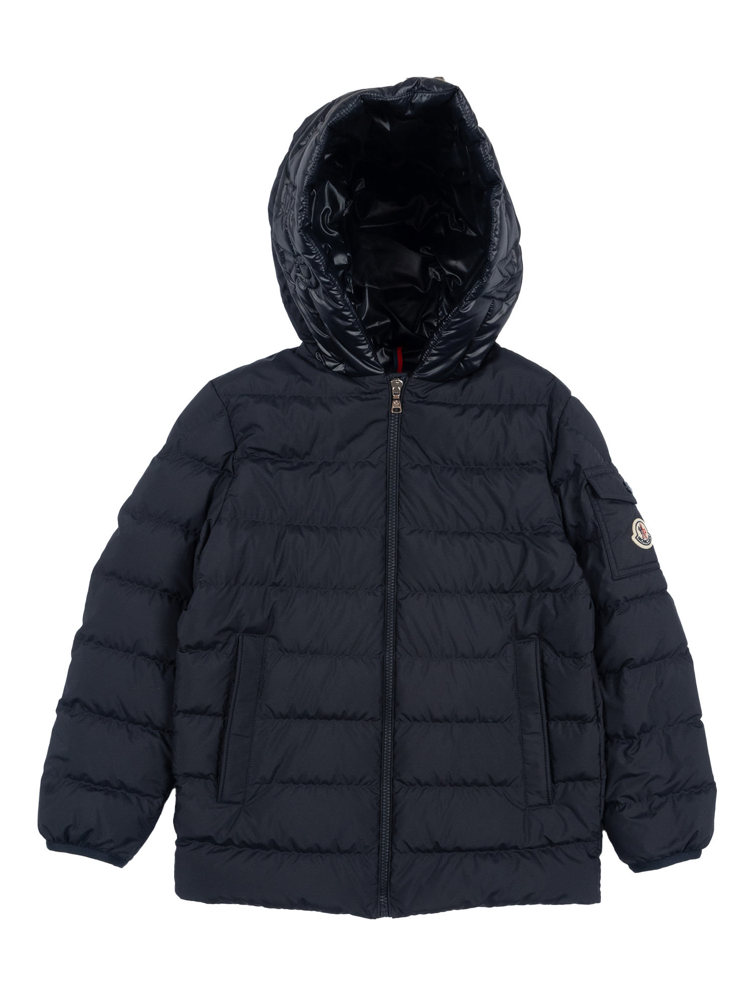 Moncler Najan Short Parka In Blue