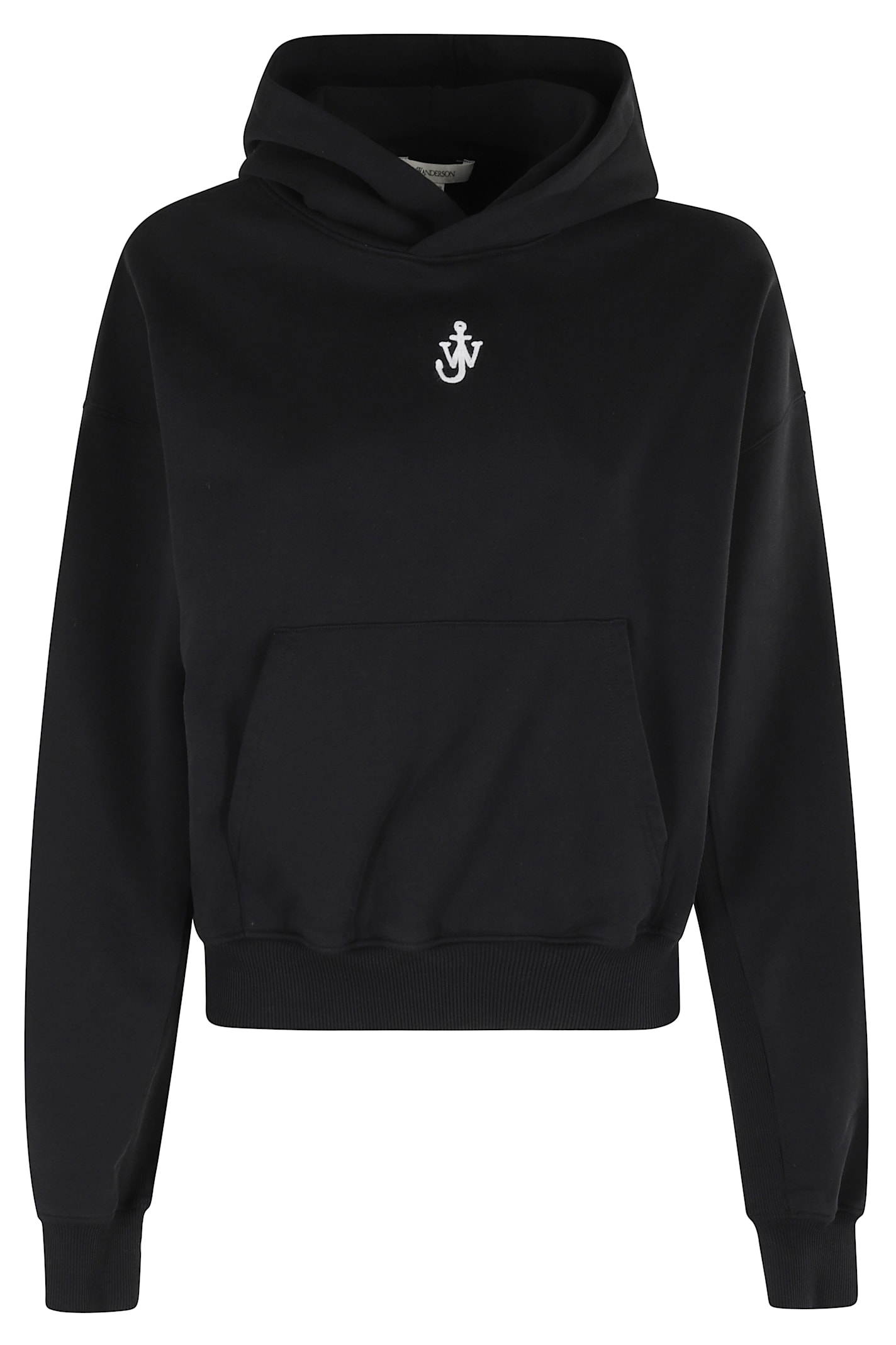 J.W. Anderson J. W. Anderson Anchor Embroidery Cropped Hoodie