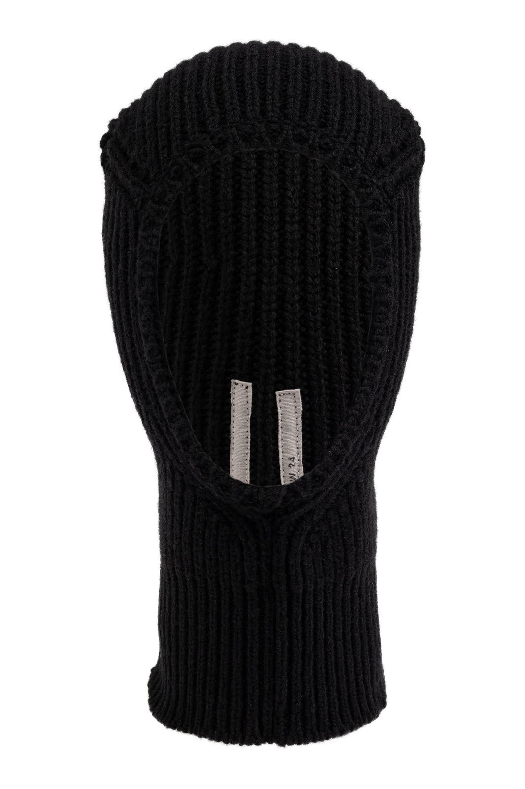 Shop Rick Owens Sphinx Ribbed-knit Balaclava In Black