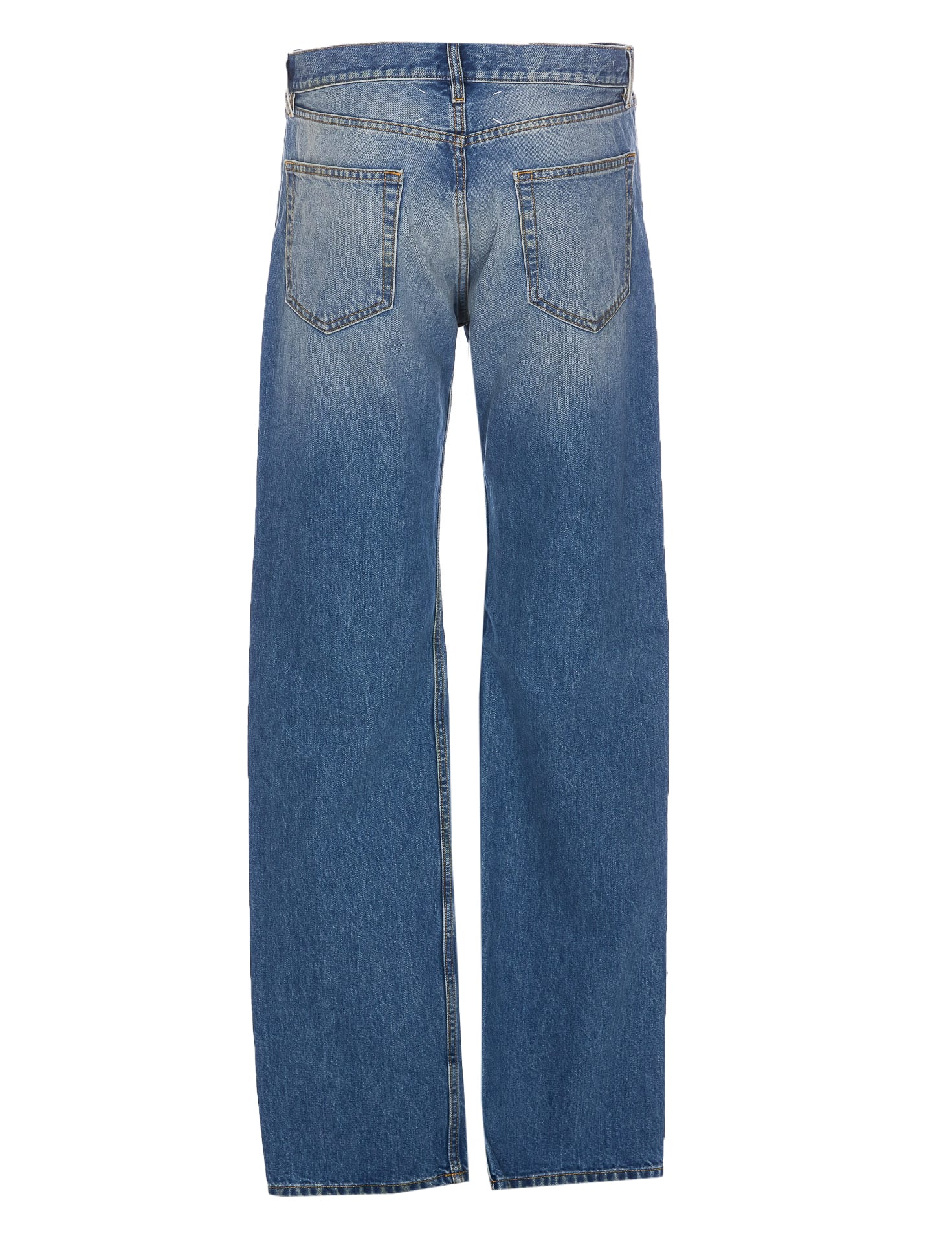 Shop Maison Margiela Jeans In Blu Denim