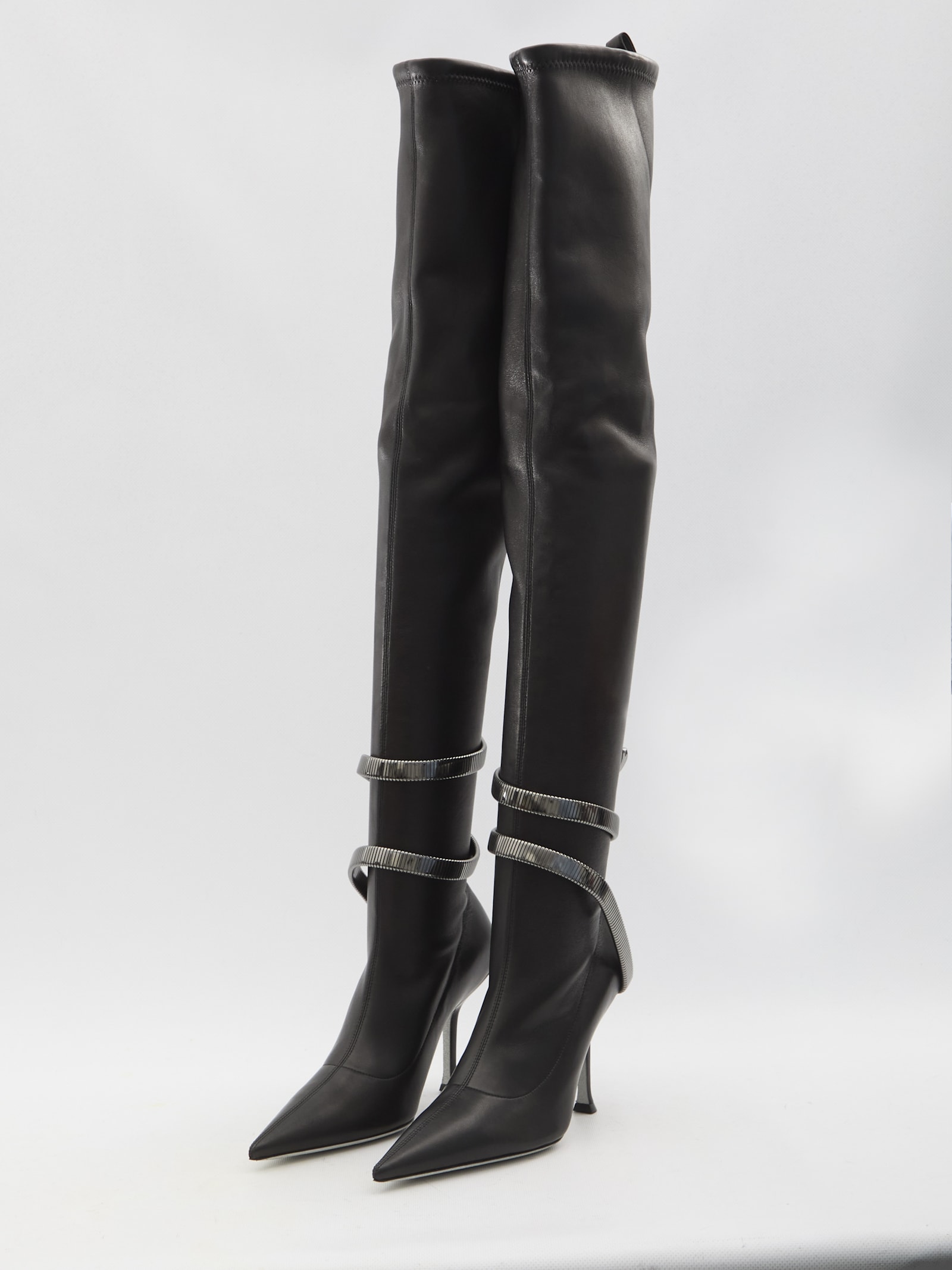 Shop René Caovilla Juniper Cuissard Boots In Black