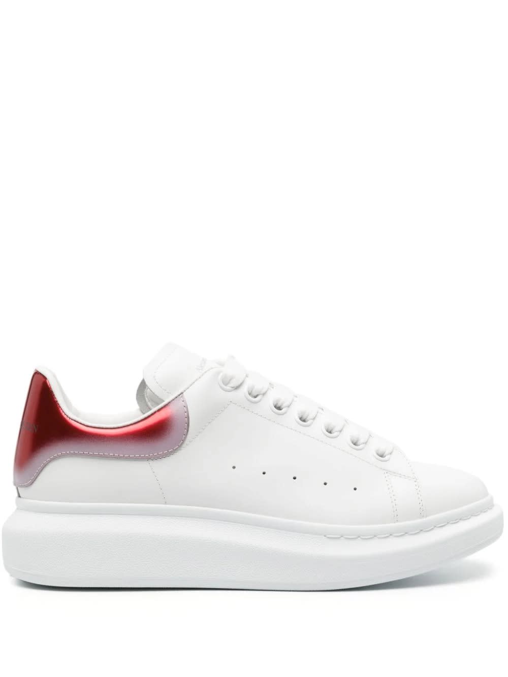 Alexander Mcqueen Oversized Sneakers In White And Red