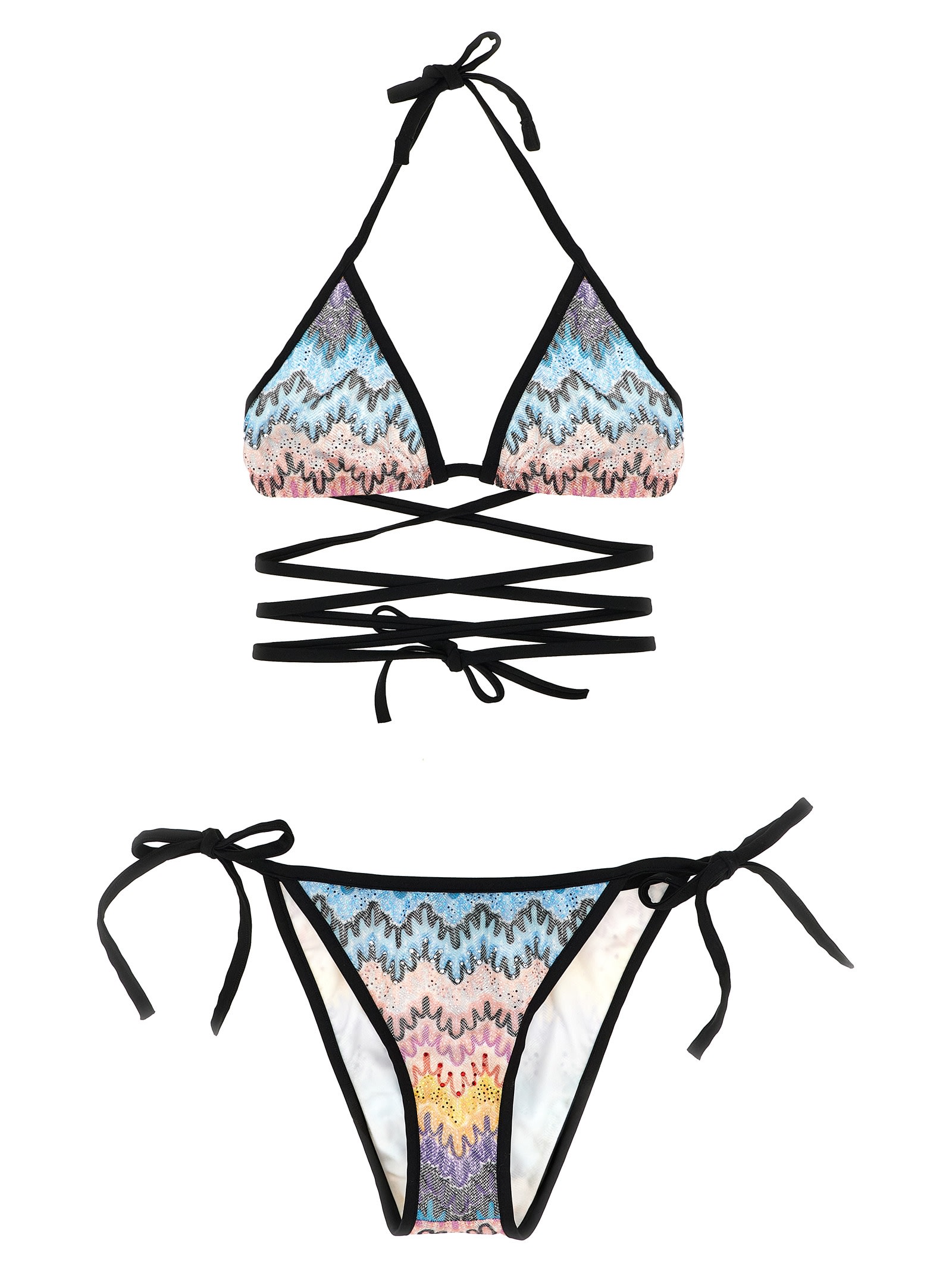 Rhinestone Patterned Bikini