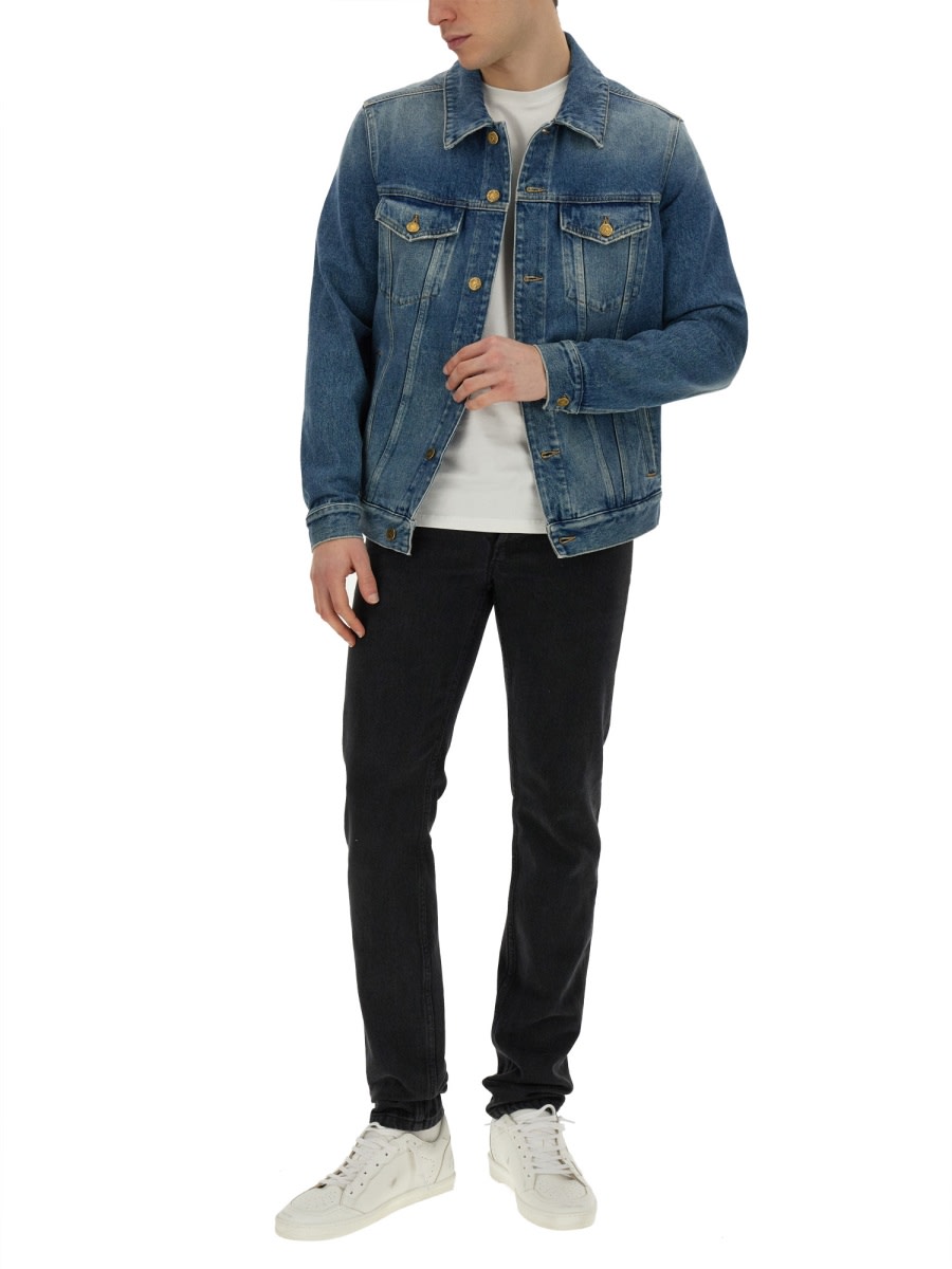 Shop Golden Goose Denim Jacket In Blue