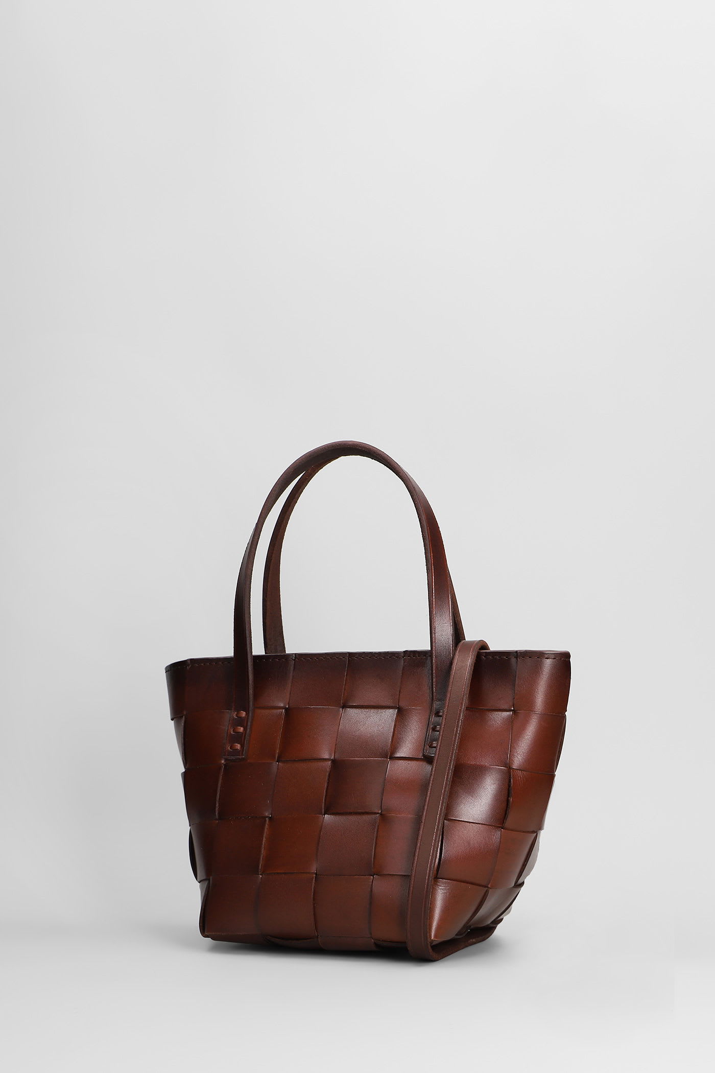 Dragon Diffusion Japan Mini Shoulder Bag In Brown Leather In Brown