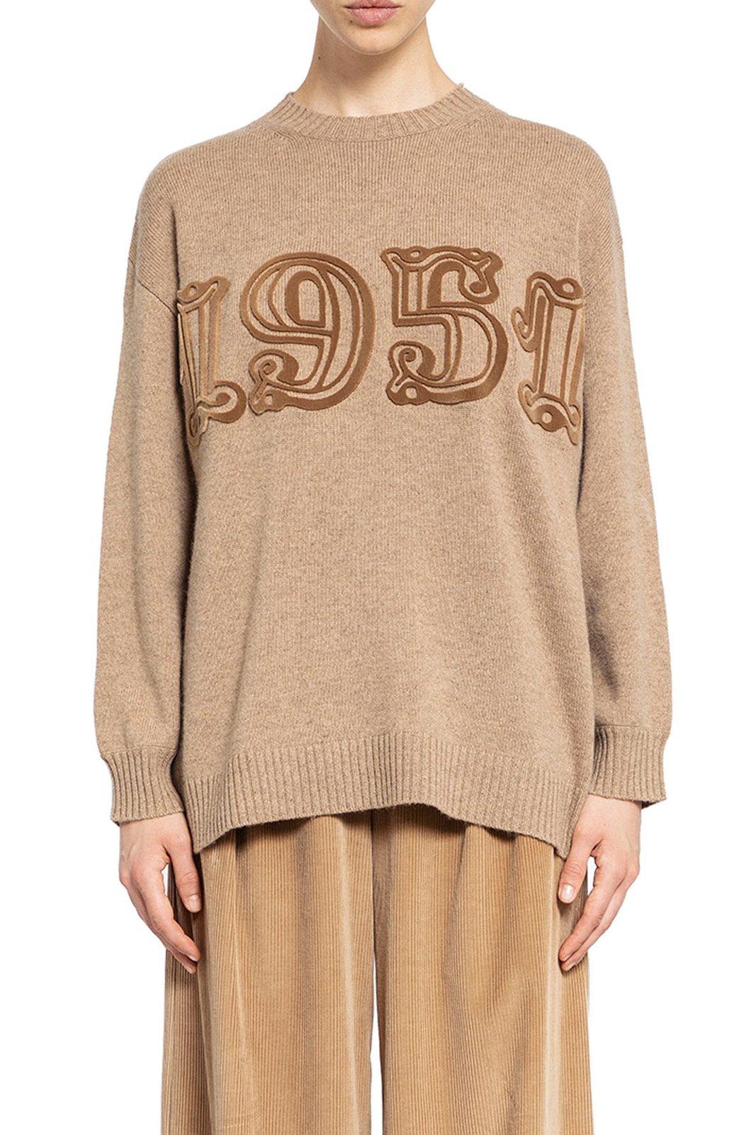 Max Mara Camel Wool And Cashmere Plata Sweater In Beige