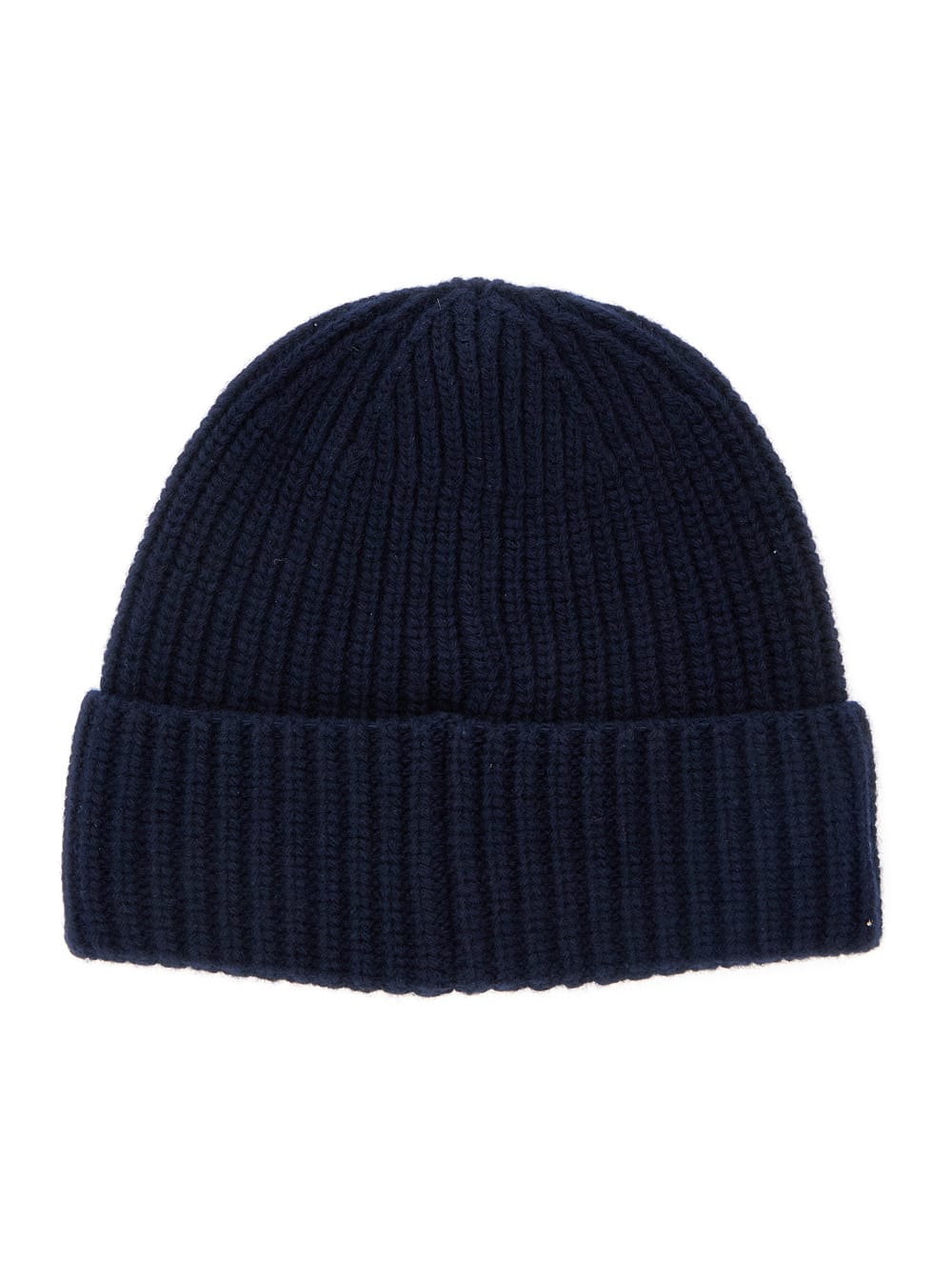Stone Island L Beanie Hat With Logo Patch In Blue