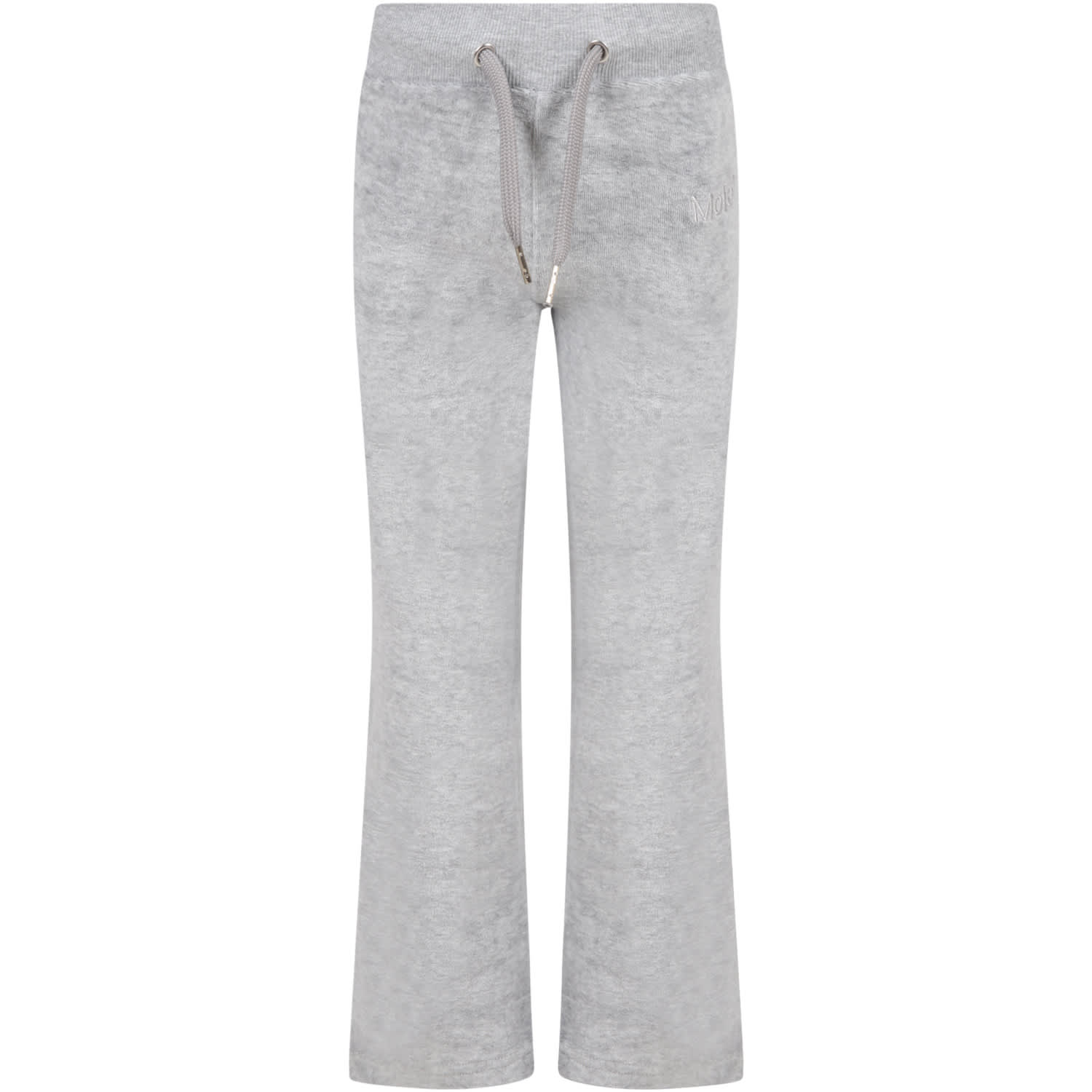 Molo Grey Trouser For Girl With Logo