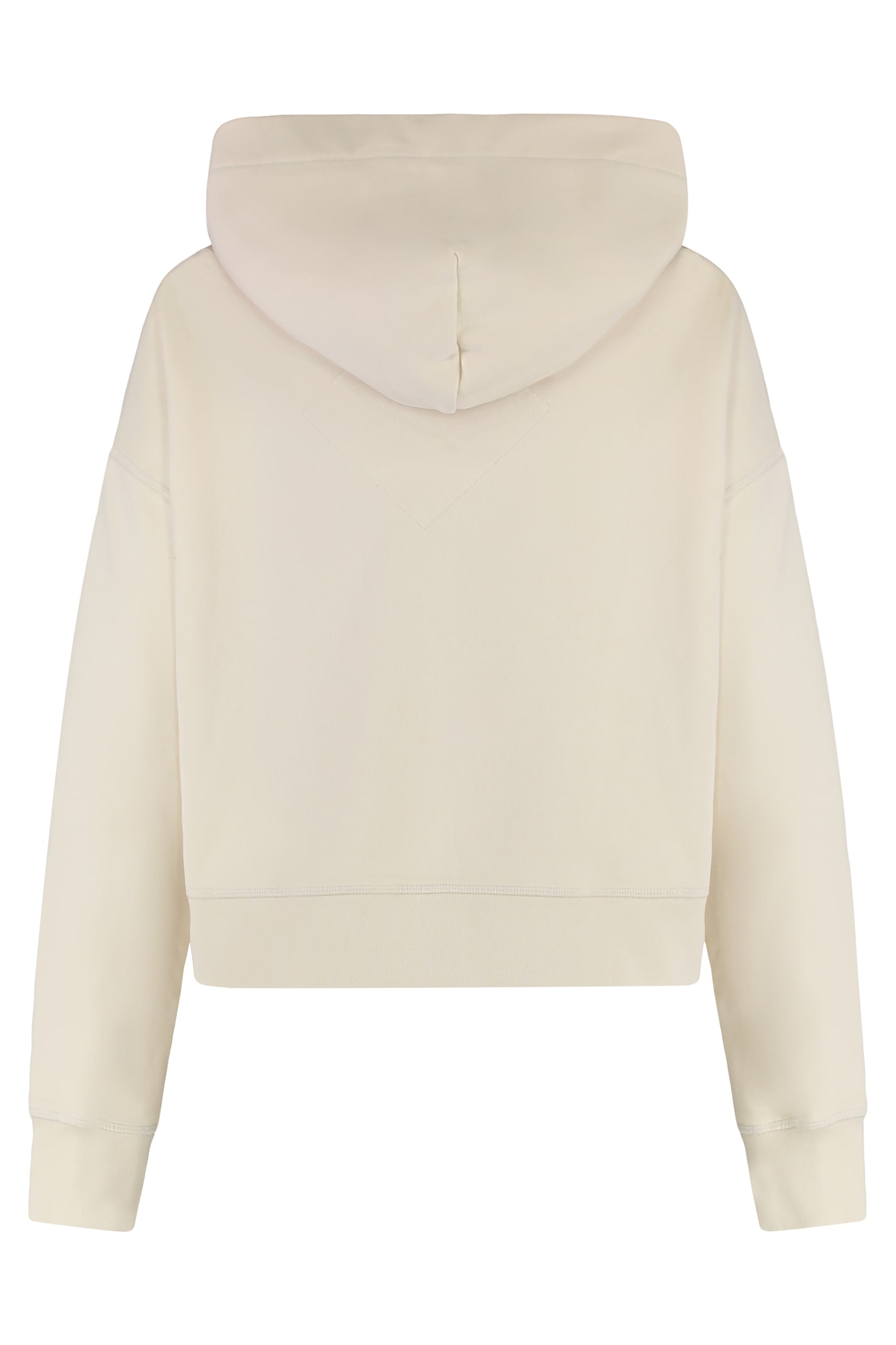 Canada Goose Muskoka Cotton Hoodie With Ribbed Edges In Neutral