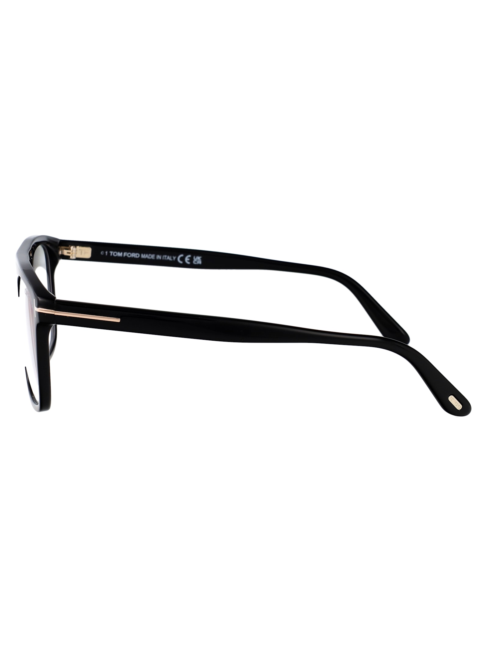 Tom Ford Ft5942-b Glasses In 001 Nero Lucido