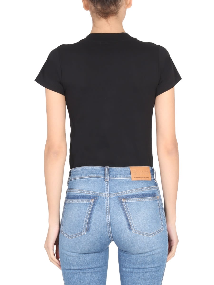 Stella Mccartney Dandelion Logo-print T-shirt In 1000