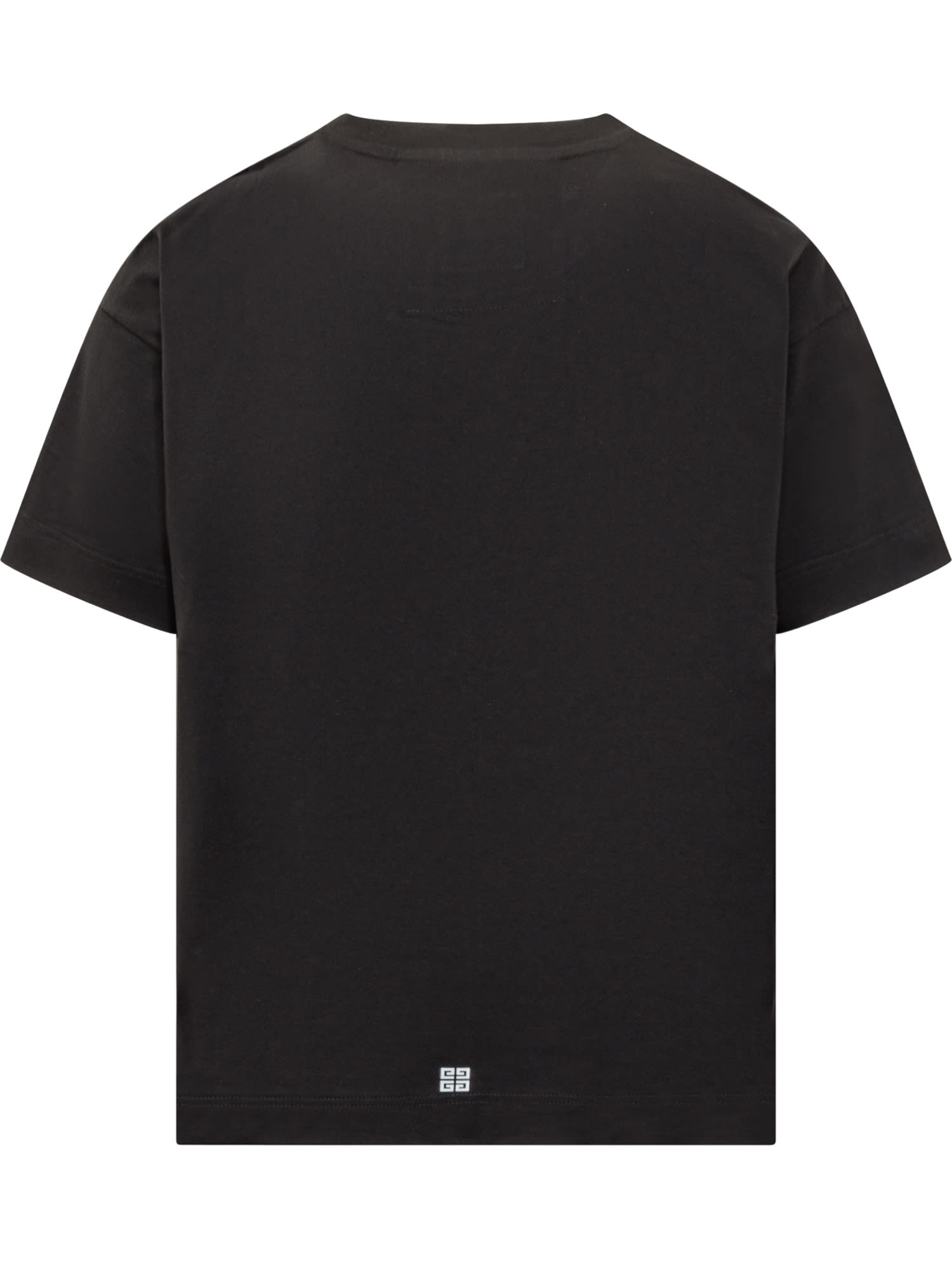 Shop Givenchy Reflective Cotton T-shirt In Black
