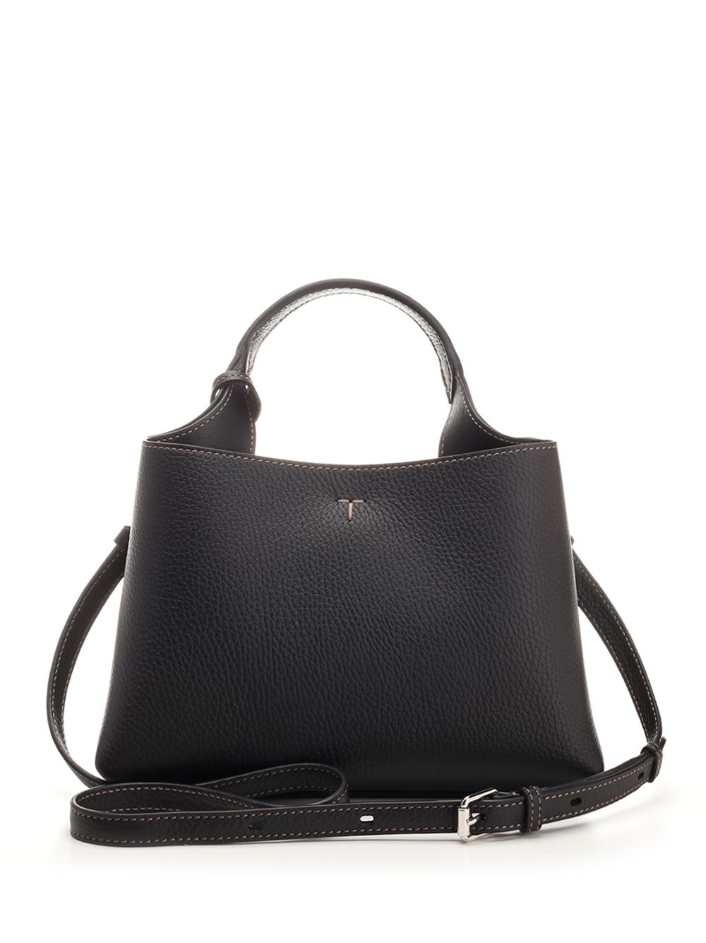 Shop Tod's T Timeless Micro Handbag In Black