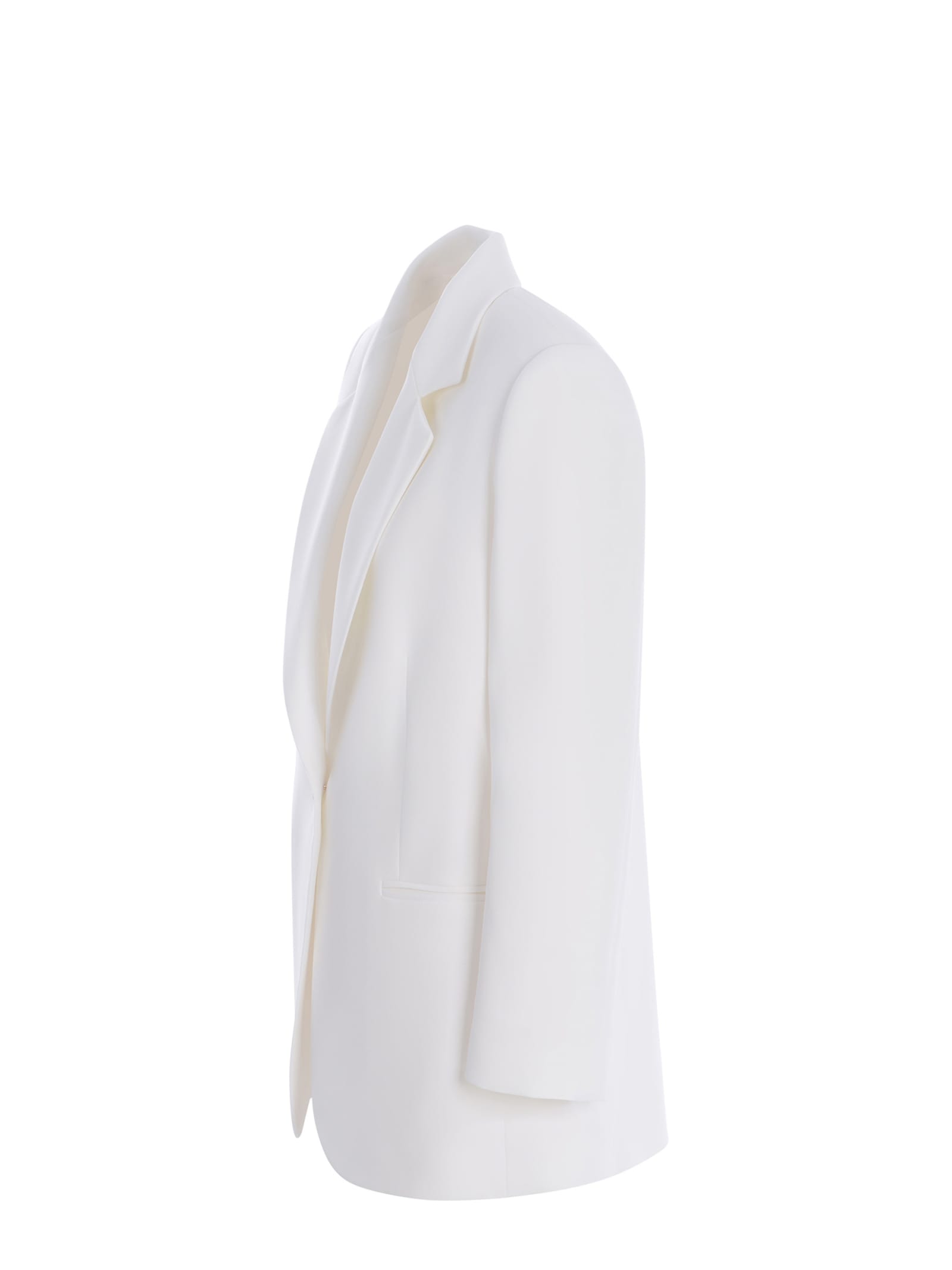 Shop Pinko Blazer  Esagerata Made Of Stretch Crêpe In White