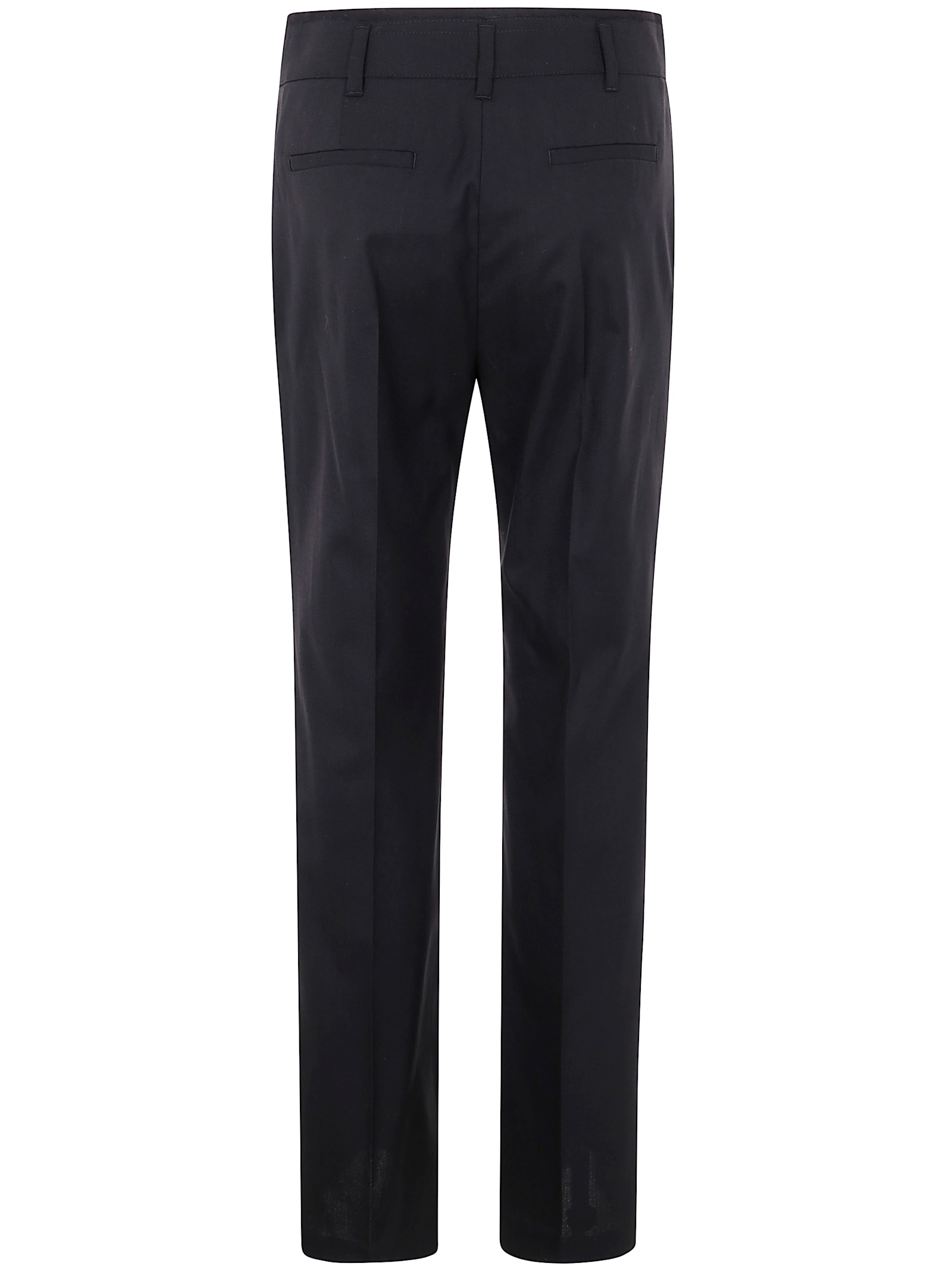 Shop Pinko Politik Wool Dyed Trousers In Limousine Black