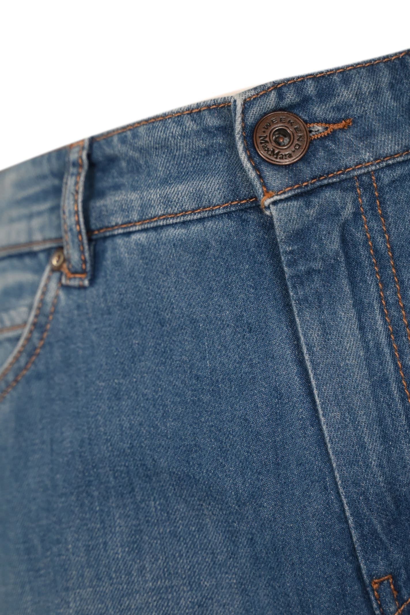Shop Weekend Max Mara Vega Flare Jeans In Denim In Medio Pulito