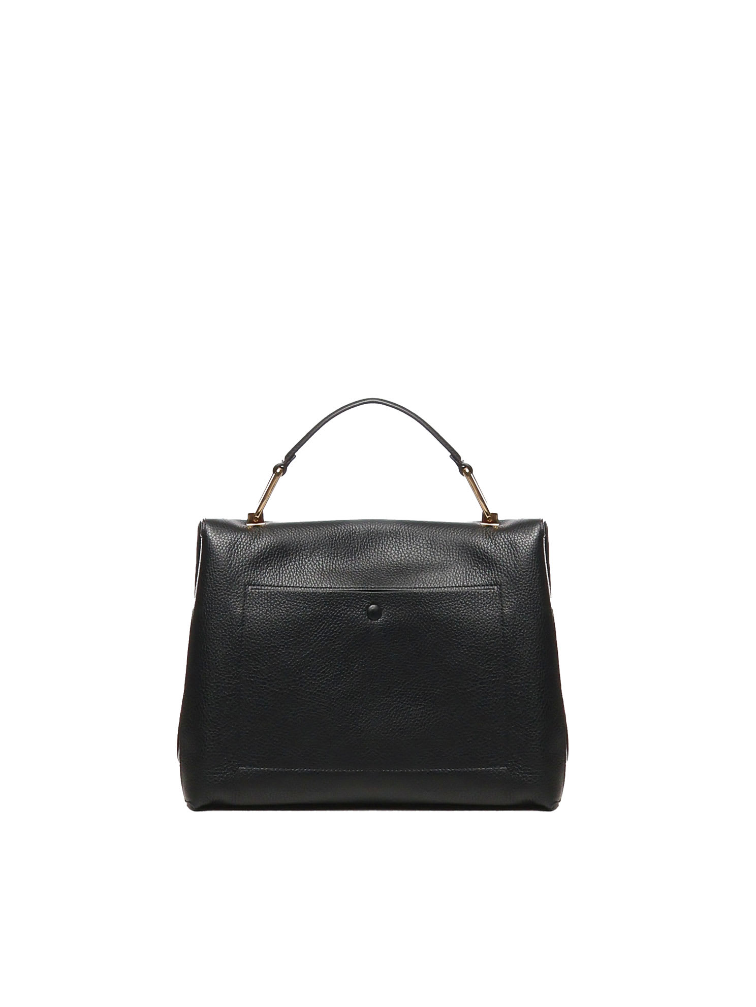Shop Coccinelle Liya Hand Bag In Grained Leather In Black