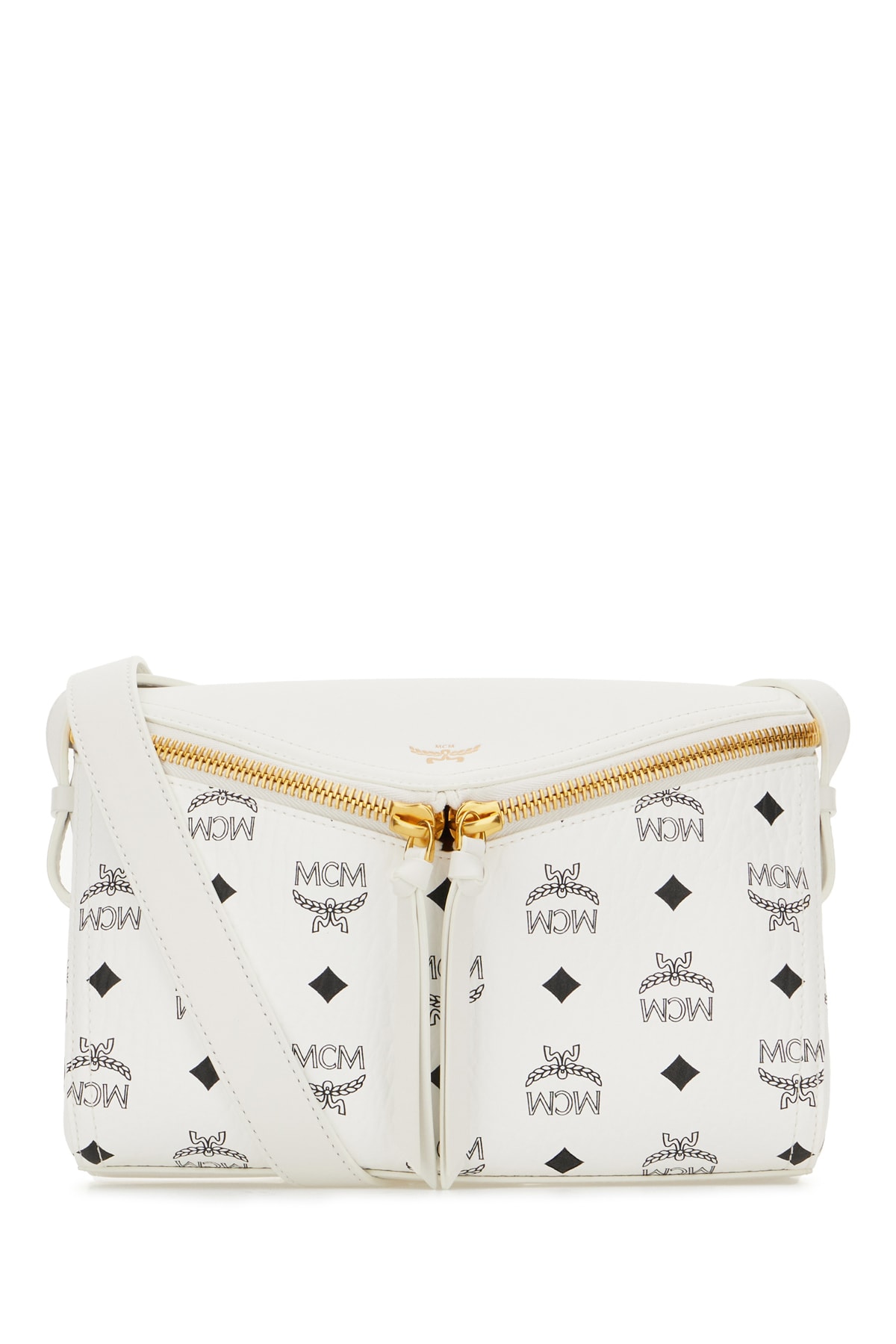 Printed Canvas Crossbody Bag