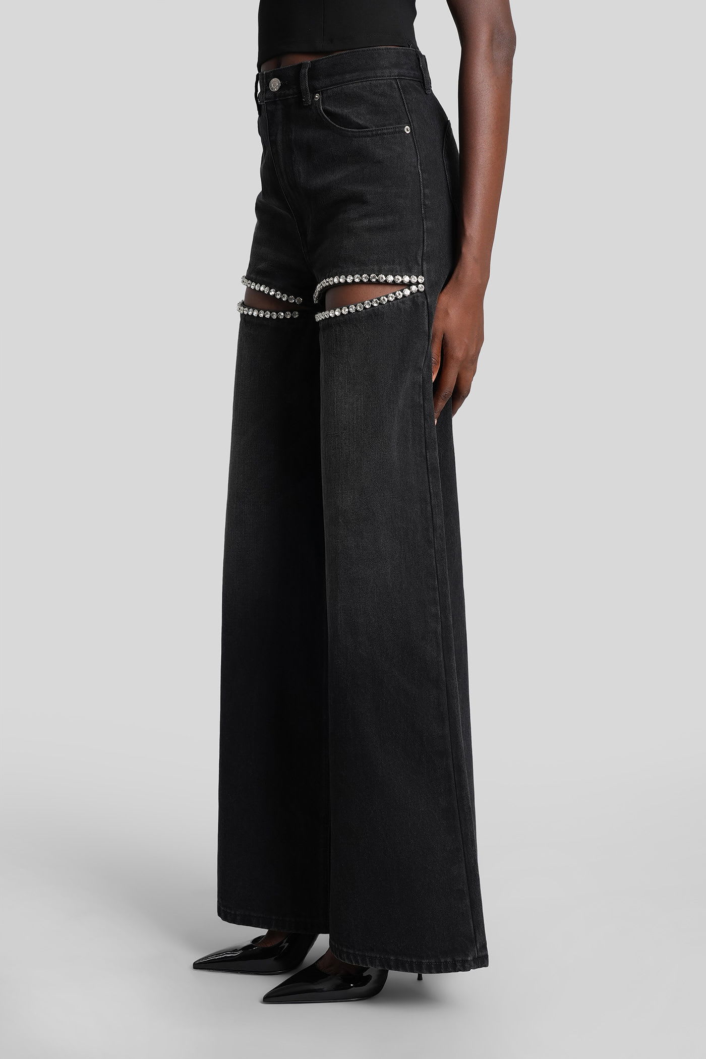 Area Jeans In Black Denim In Black