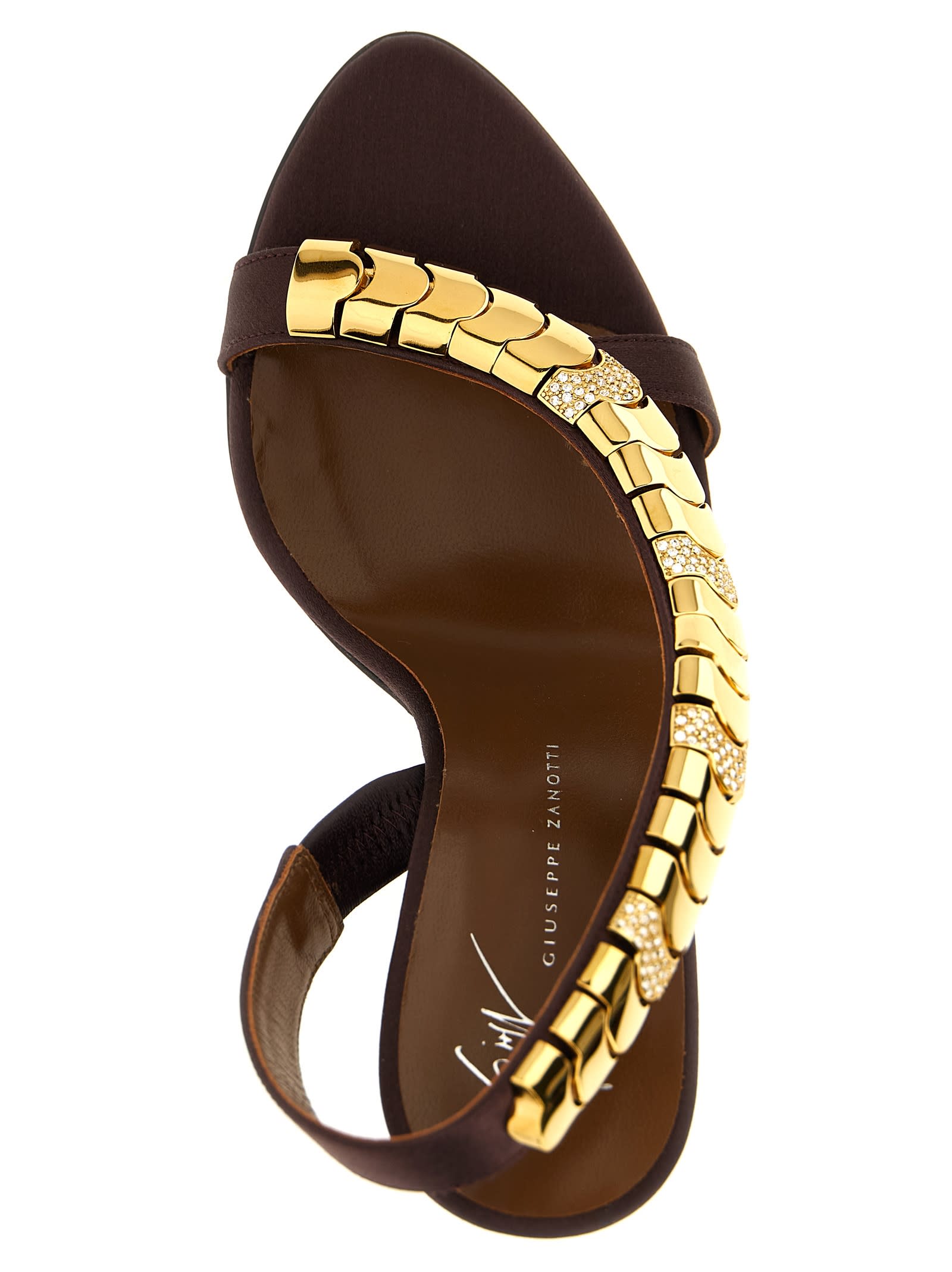 Giuseppe Zanotti Maroon Open Toe Heels In Burgundy