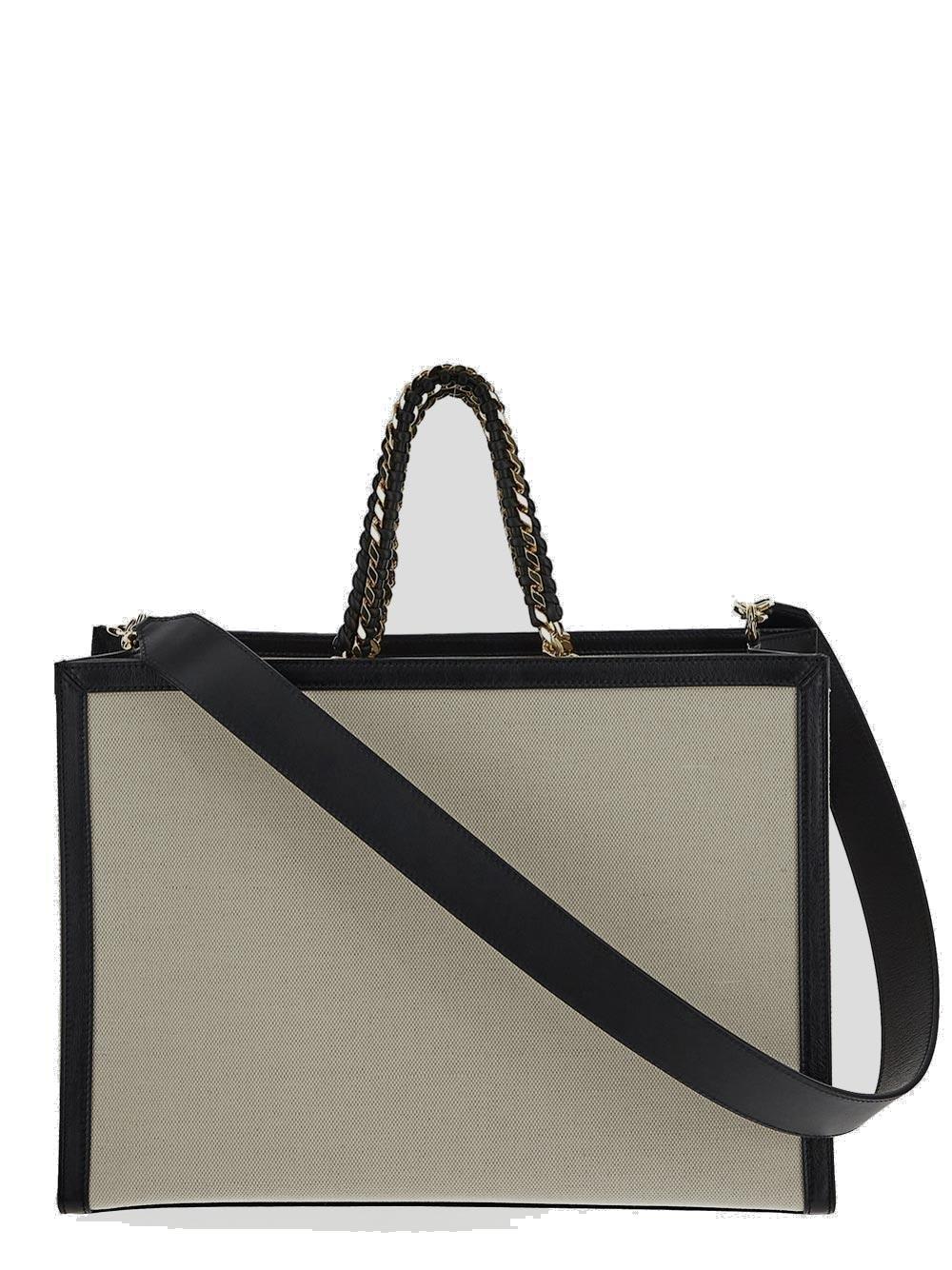 Givenchy Logo Embroidered Tote Bag In Natural Beige