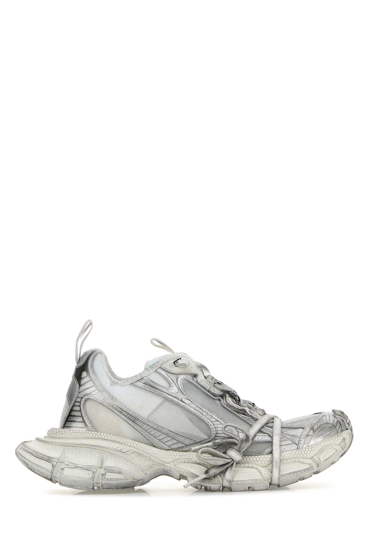 Shop Balenciaga Multicolor Synthetic Leather And Mesh 3xl Summer Mesh Sneakers In White