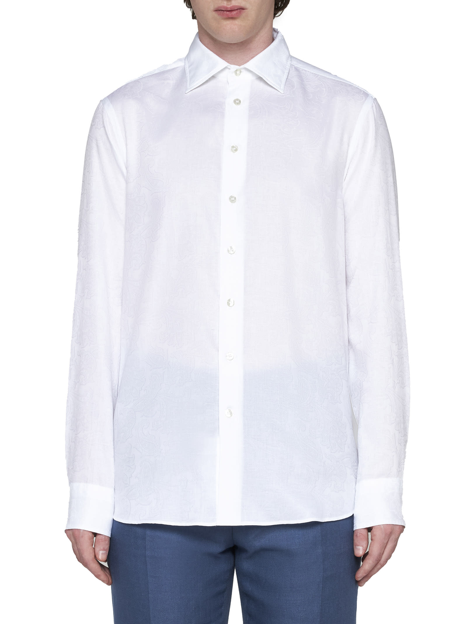 Shop Etro Shirt In White