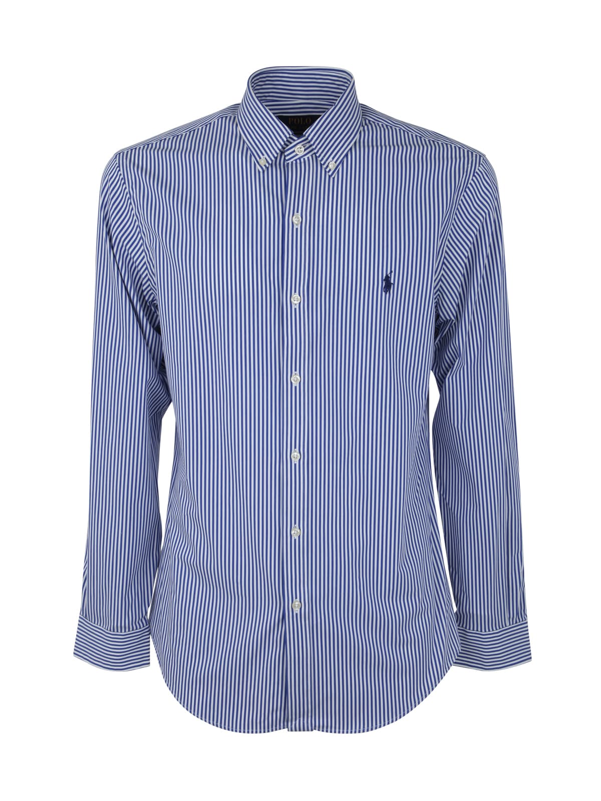 Polo Ralph Lauren Slbdppcs Long Sleeve Sport Shirt In Blue White Bengal Stripe