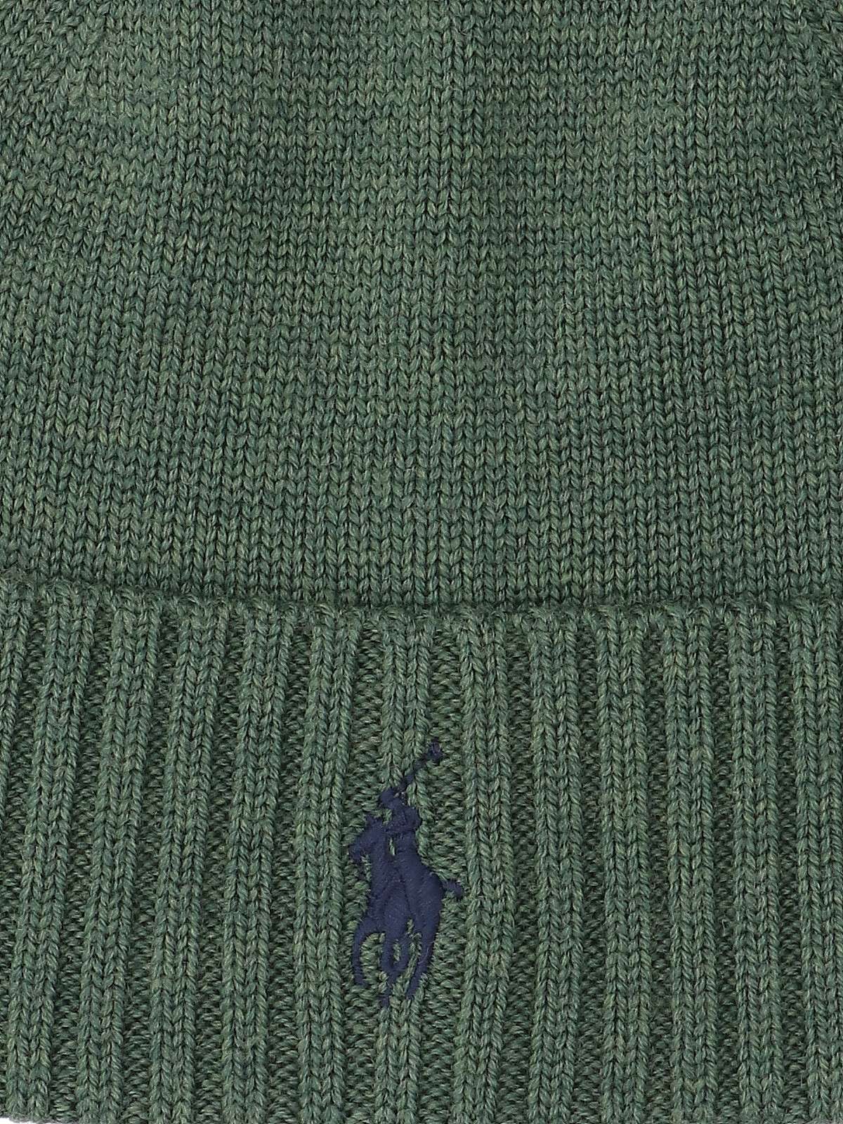 Shop Polo Ralph Lauren Logo Beanie In Green