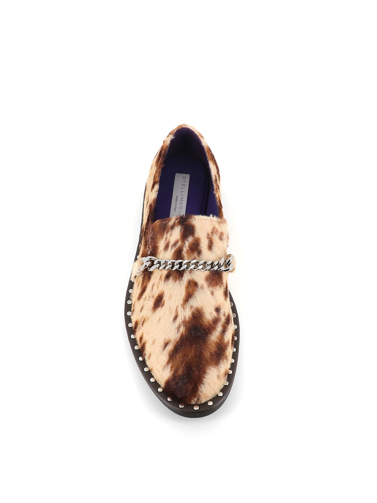 Shop Stella Mccartney Falabella Animal-print Loafers In Multicolor