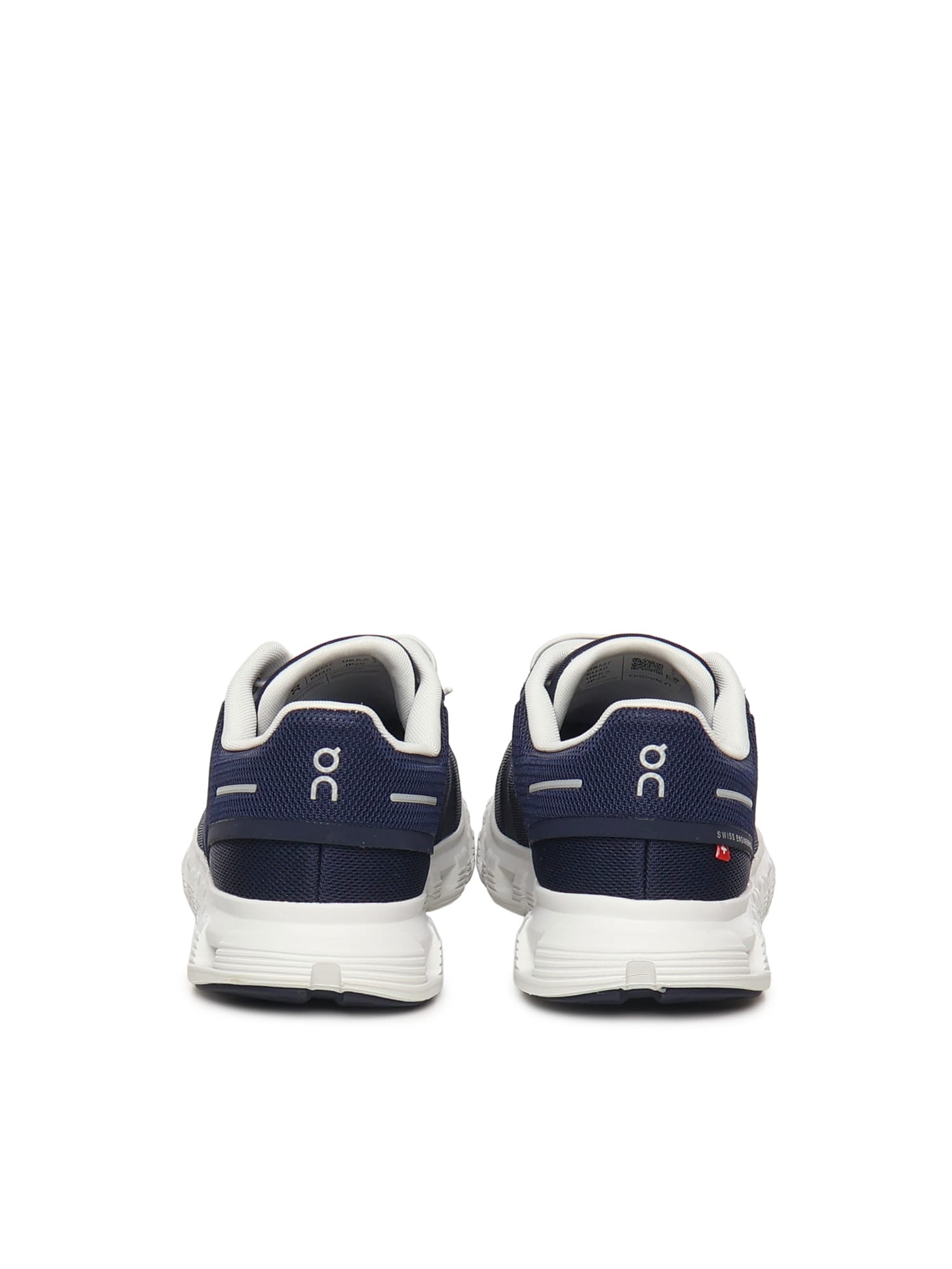 On Breathable Technical Fabric Sneakers With Cushied Sole In Blue