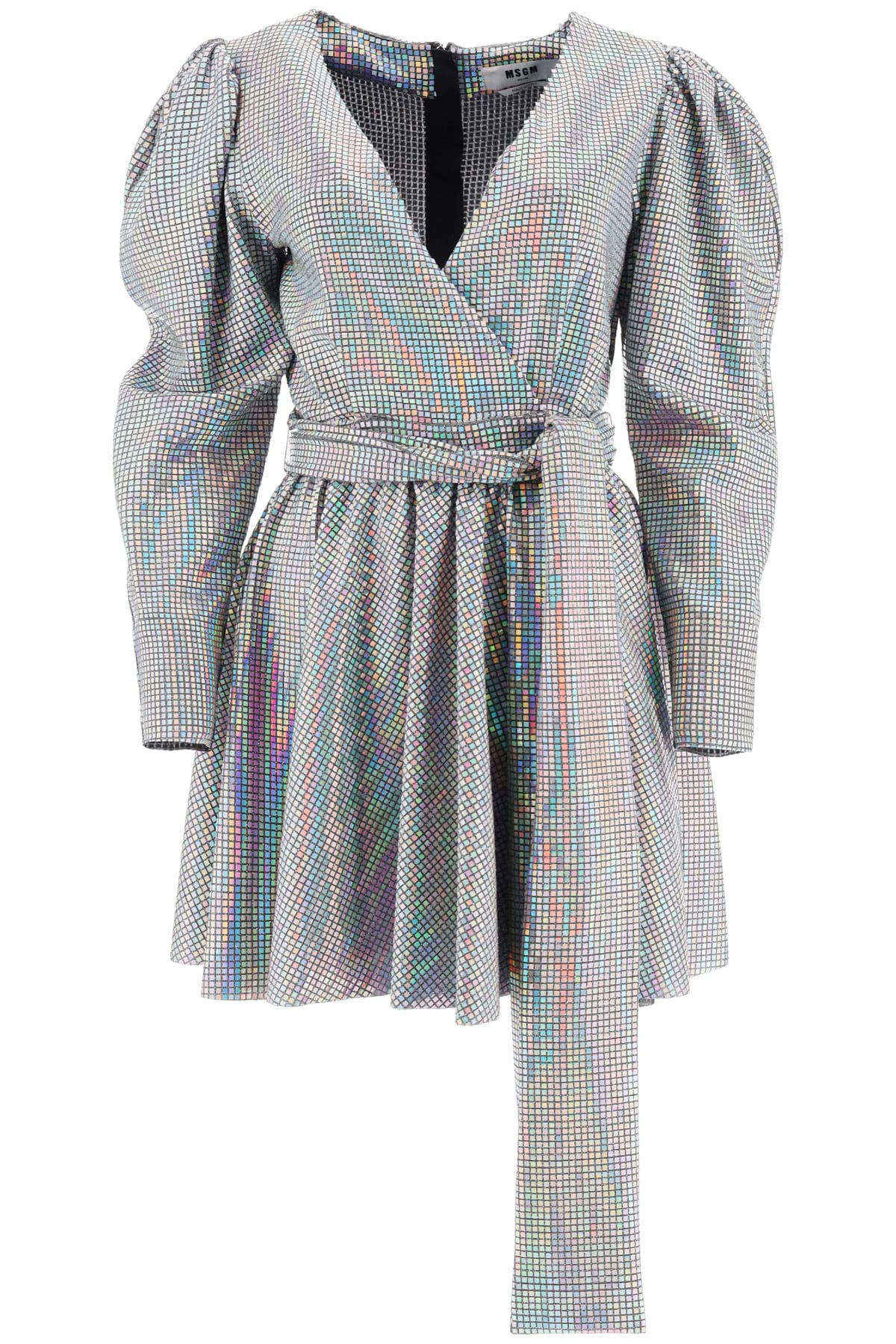 MSGM Mini Dress With Iridescent Facets