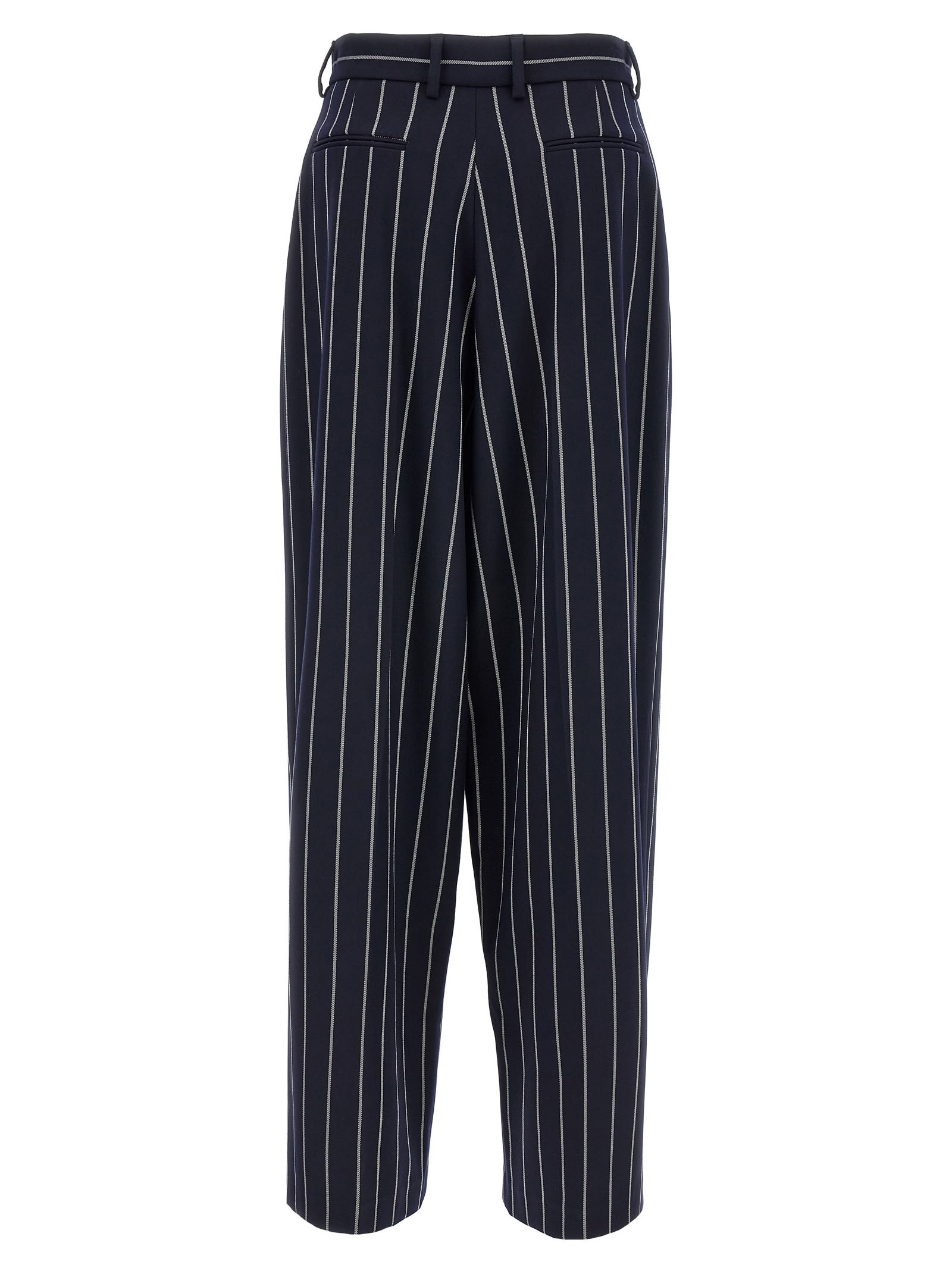 Shop Giuseppe Di Morabito Striped Pants In Blue