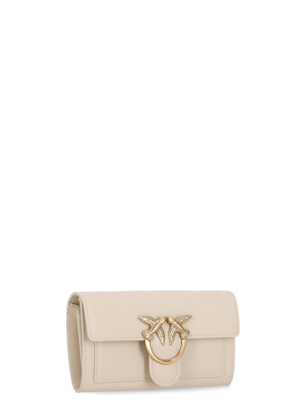 Shop Pinko Love One Simply Wallet In Beige