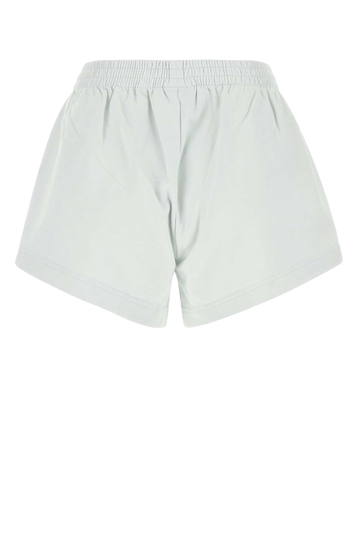 Shop Balenciaga White Cotton Shorts In Dirtywhite
