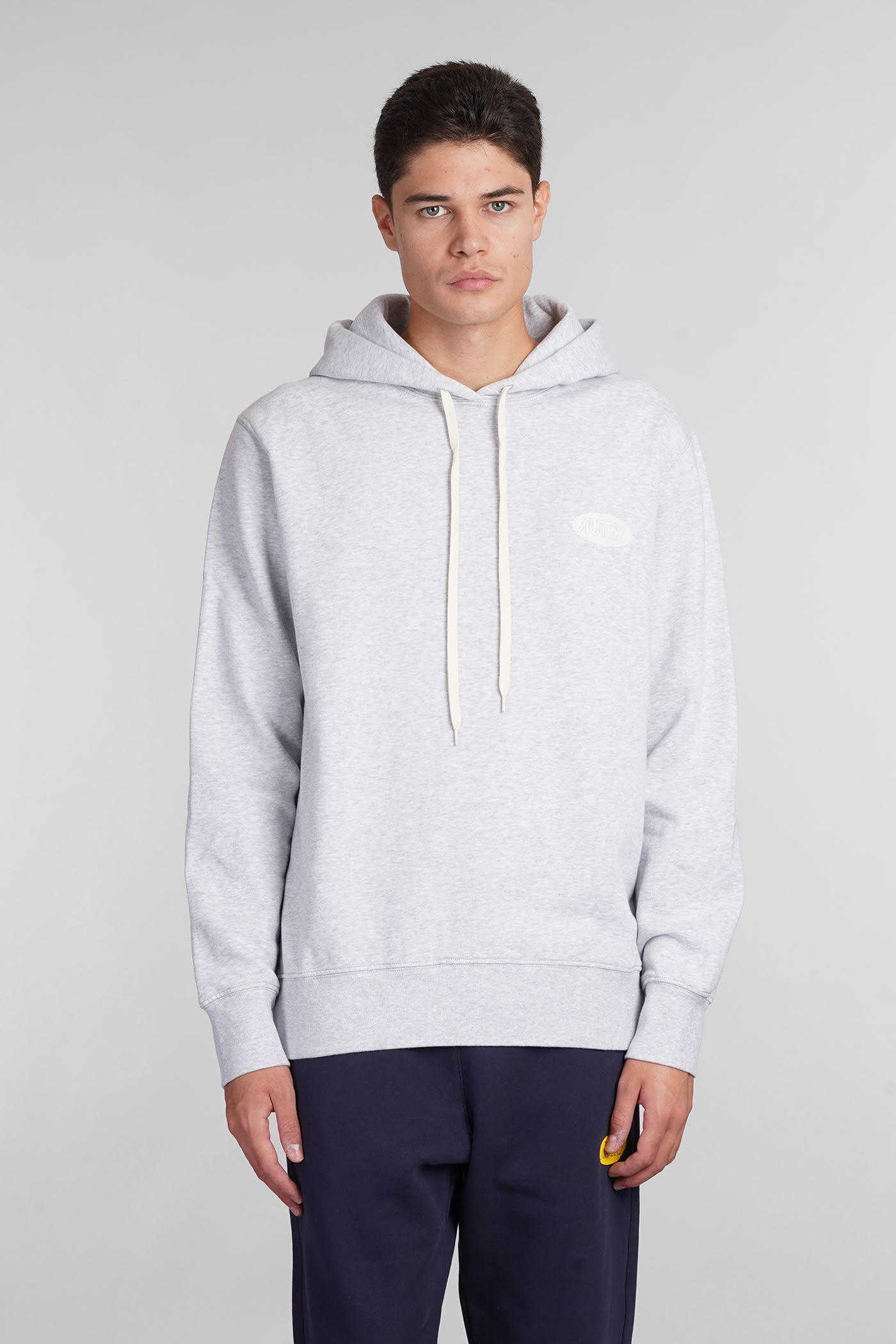 Shop Autry Sweatshirt In Grey Cotton