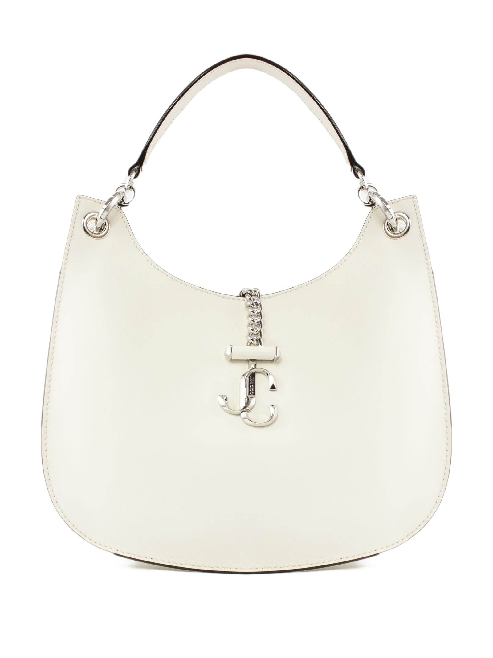 Jimmy Choo White Calf Leather Handbag