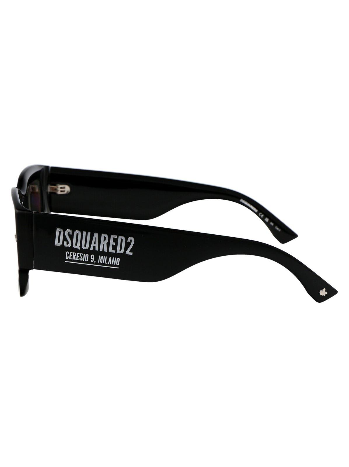 Shop Dsquared2 Square-frame Sunglasses In Csa/t4 Black Pallad