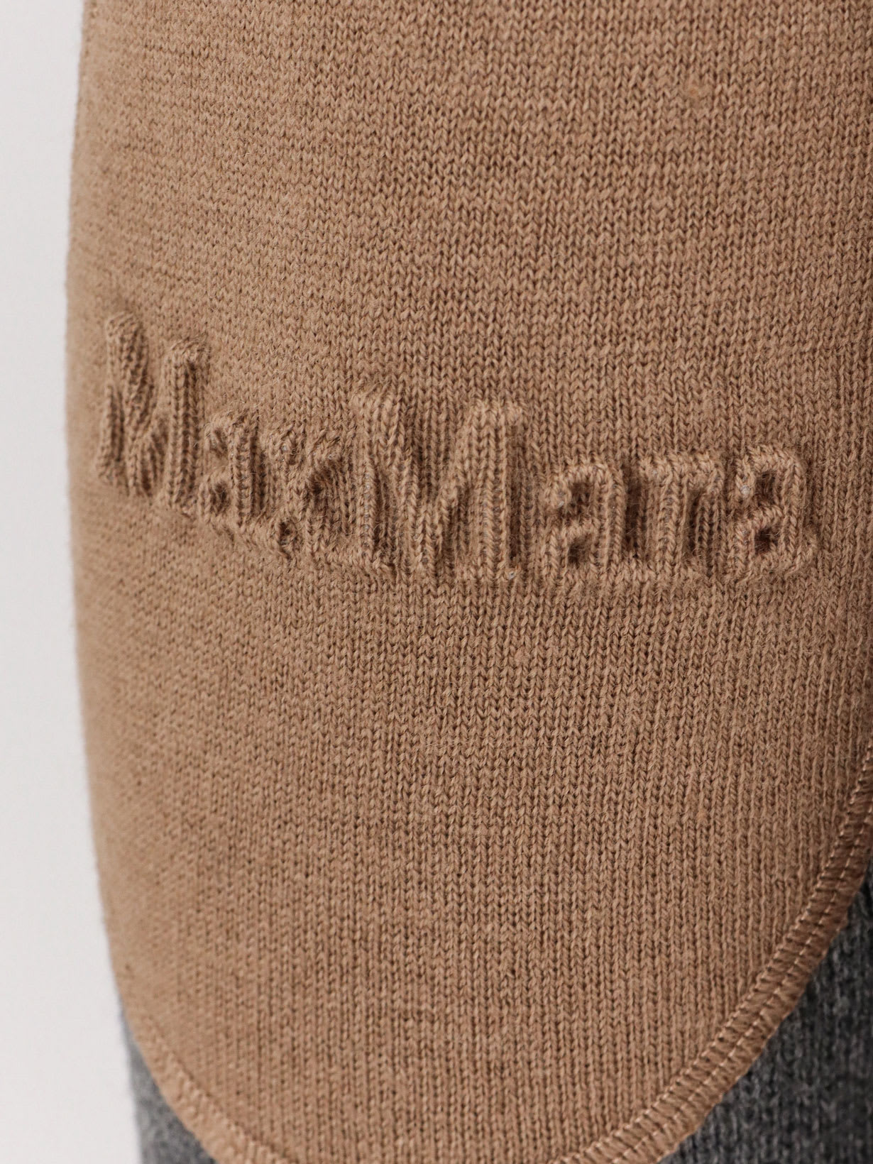 's Max Mara Apollo Wool Cardigan With Elbow Patches In Gray