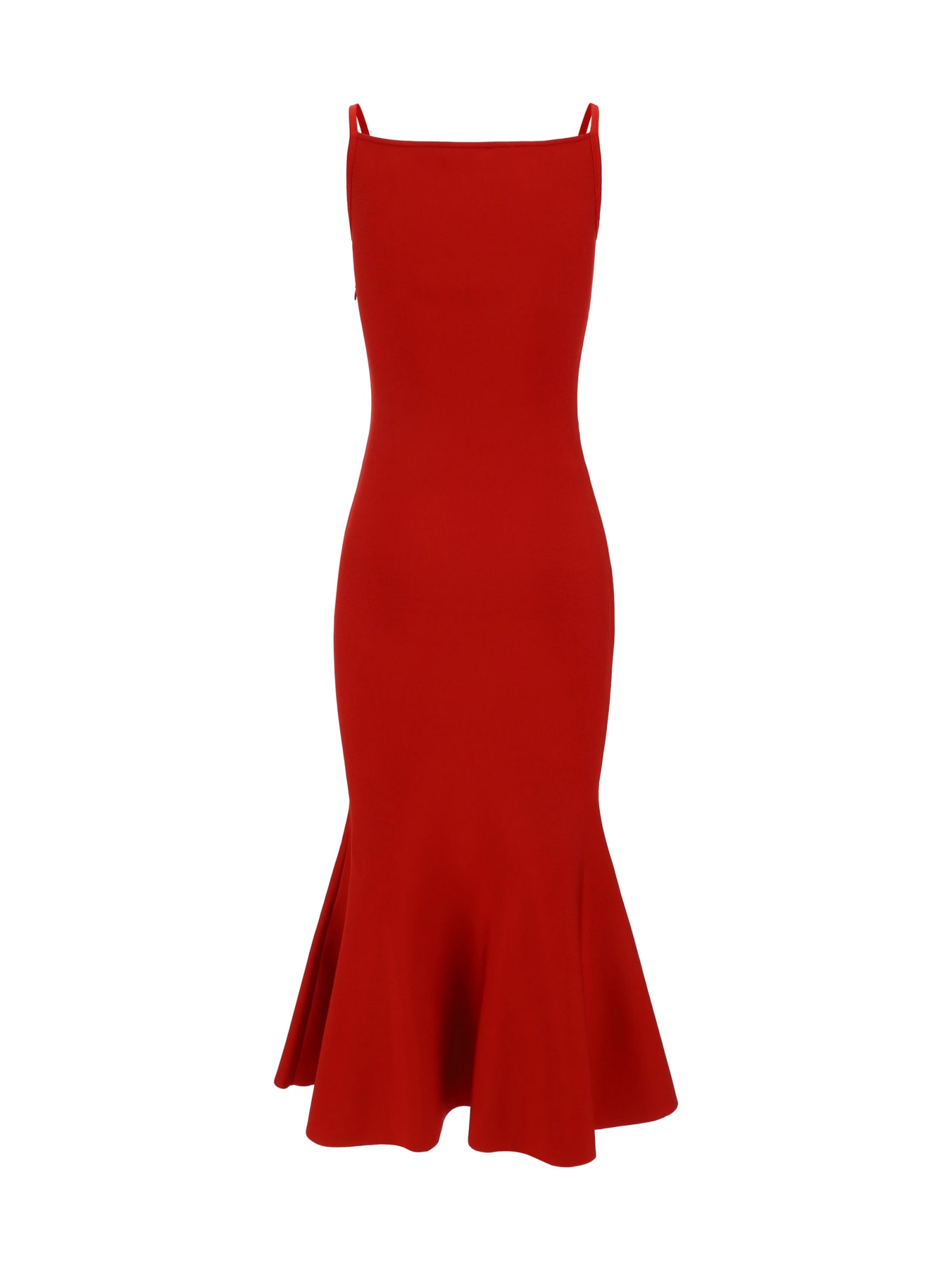 Shop Alexander Mcqueen Dress In Lust Red
