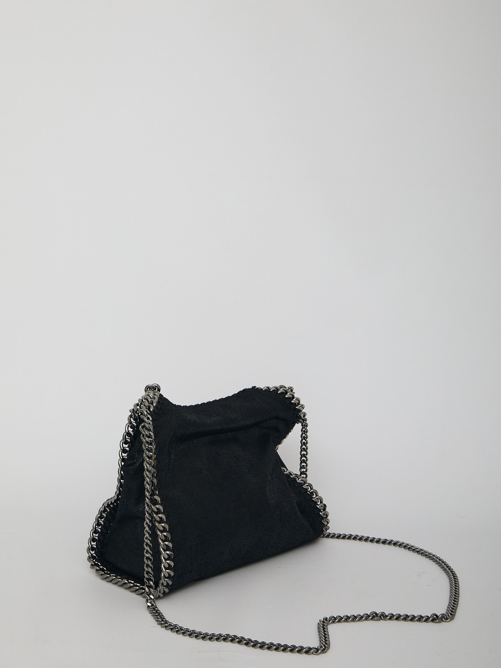 Shop Stella Mccartney Falabella Mini Tote Bag In Black