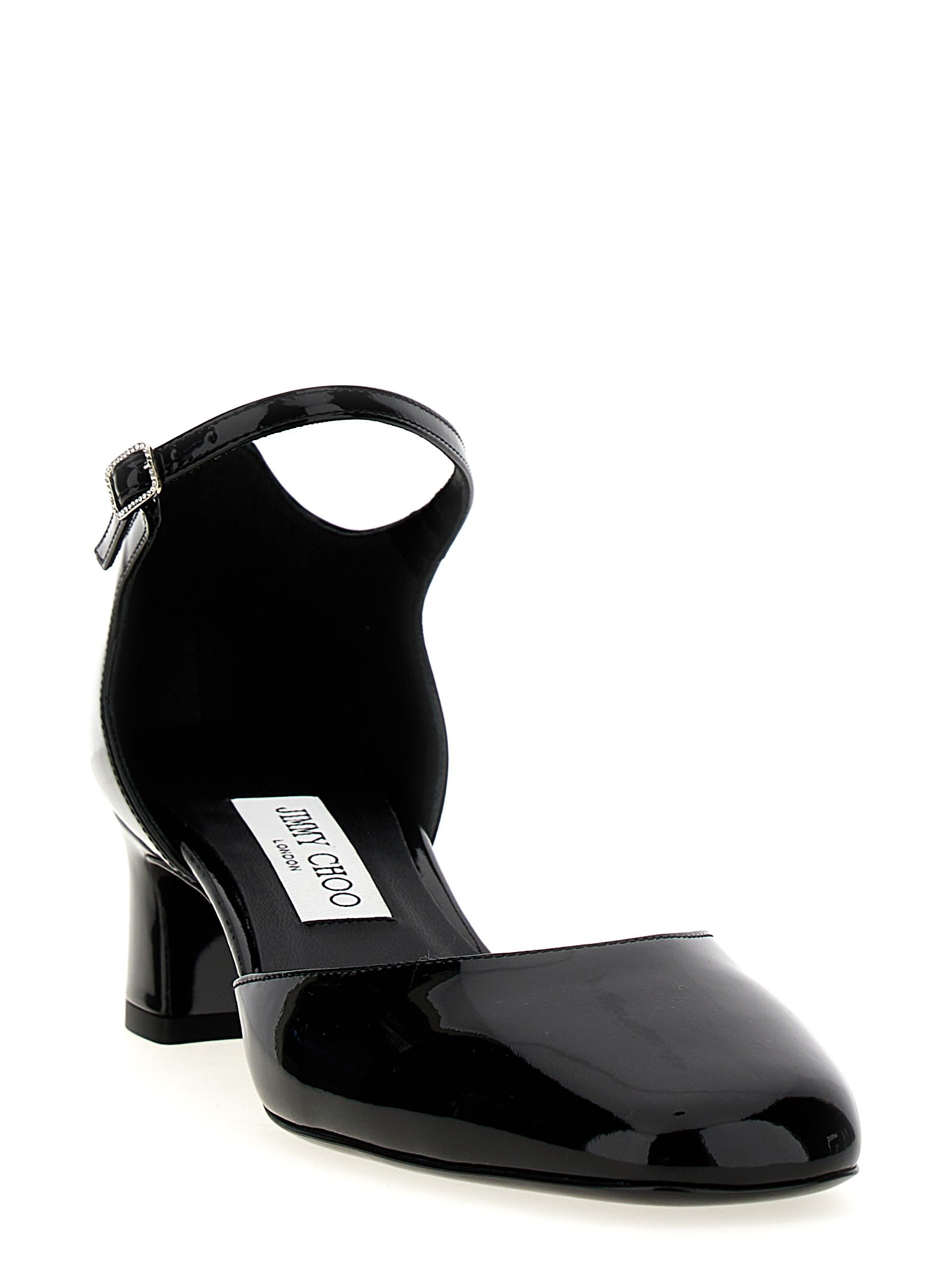 Jimmy Choo Pixie Mary Jane Block-heel Shoes In Black