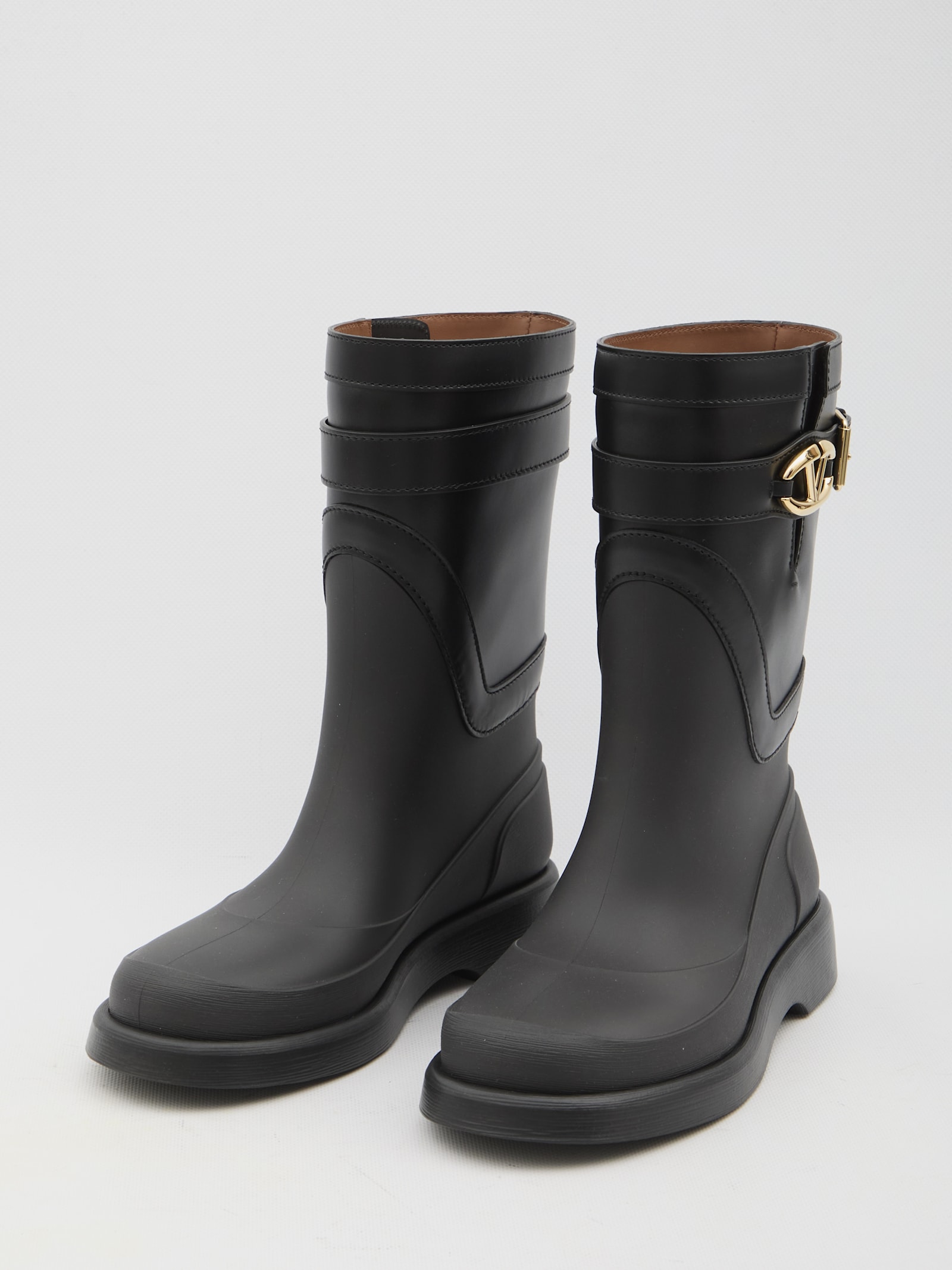 Shop Valentino Vlogo The Bold Edition Boots In Black