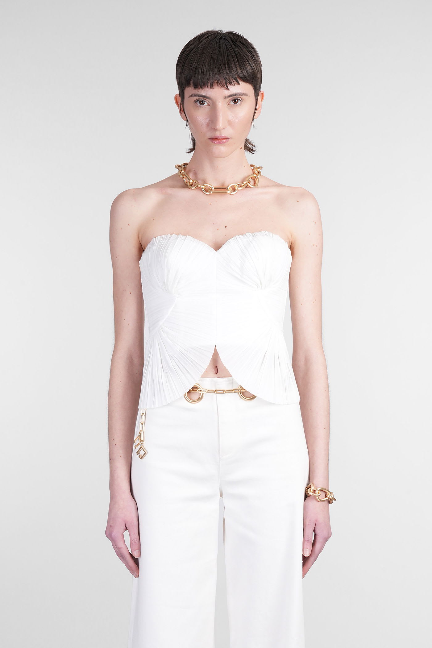 Jace Topwear In White Cotton