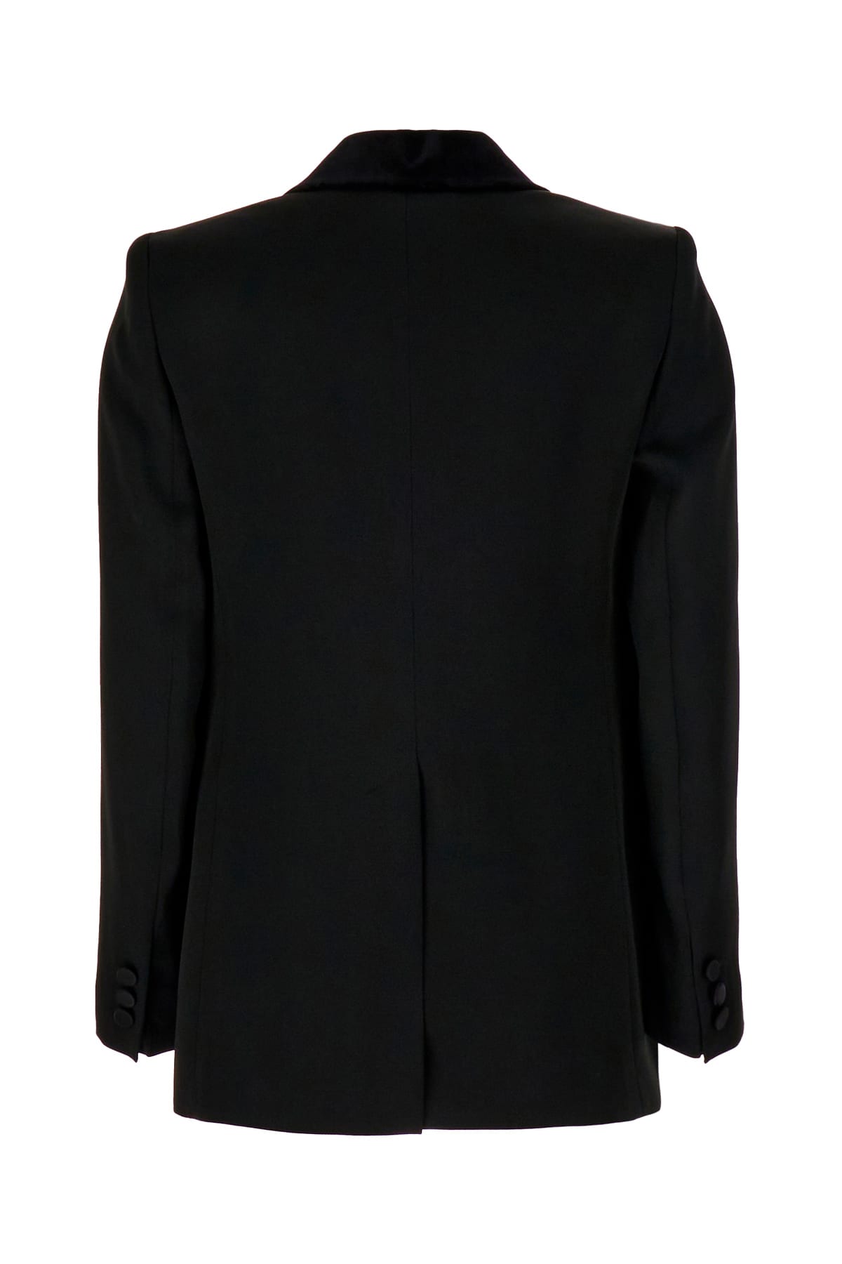 Max Mara Single-breasted Envers Satin Jacket In 015