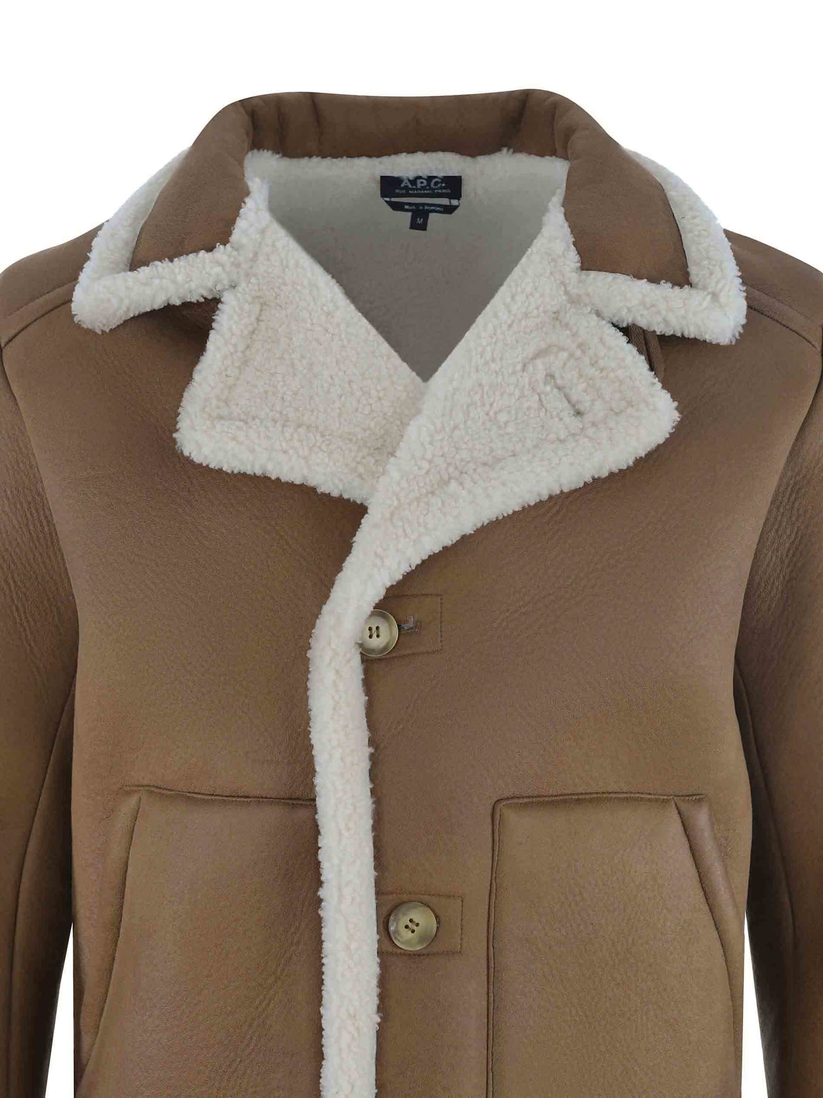 Shop Apc Jacket A.p.c. Made Of Soft Fabric In Camel