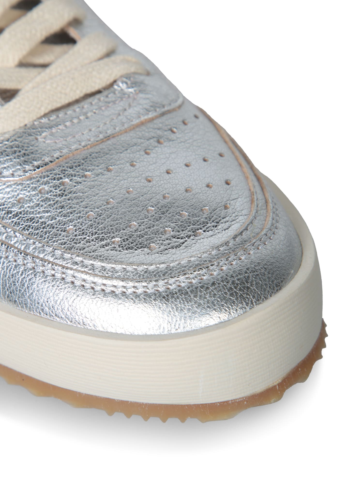 Philippe Model Nice Low Silver Sneakers