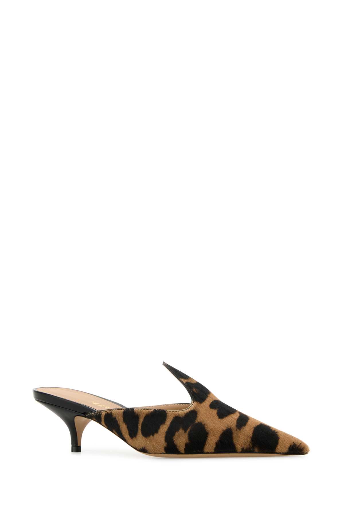 Ferragamo Dorye Leopard-print Calf Hair Mules In Tmorobis